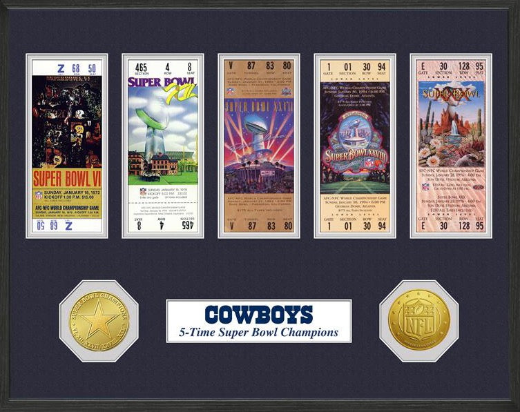 Cuadro Super Bowl Ticket Cowboys