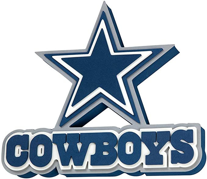 Letrero Foam 3D Logo Wall Sign Cowboys