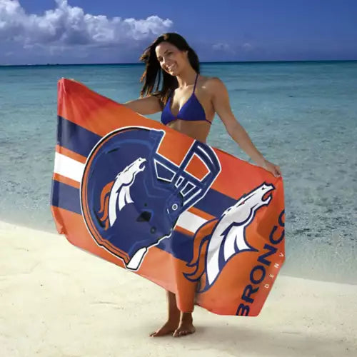 Toalla Fiber Beach Towel Broncos