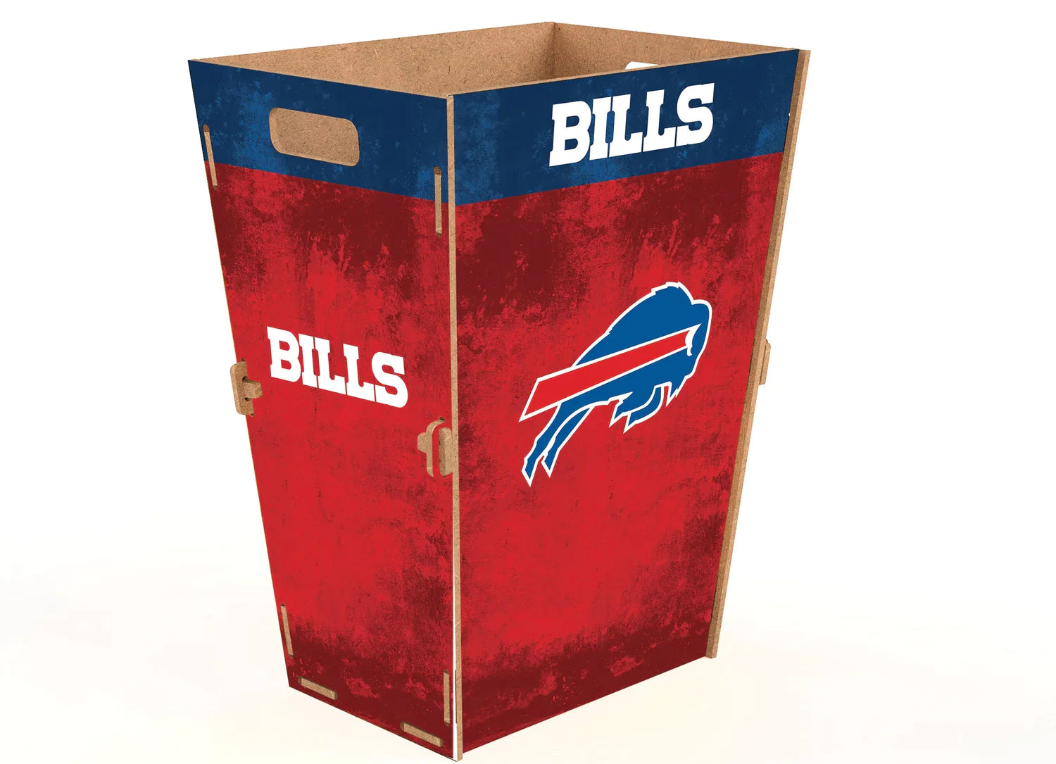 Bote Madera Trash Bin Fútbol Americano NFL Bills