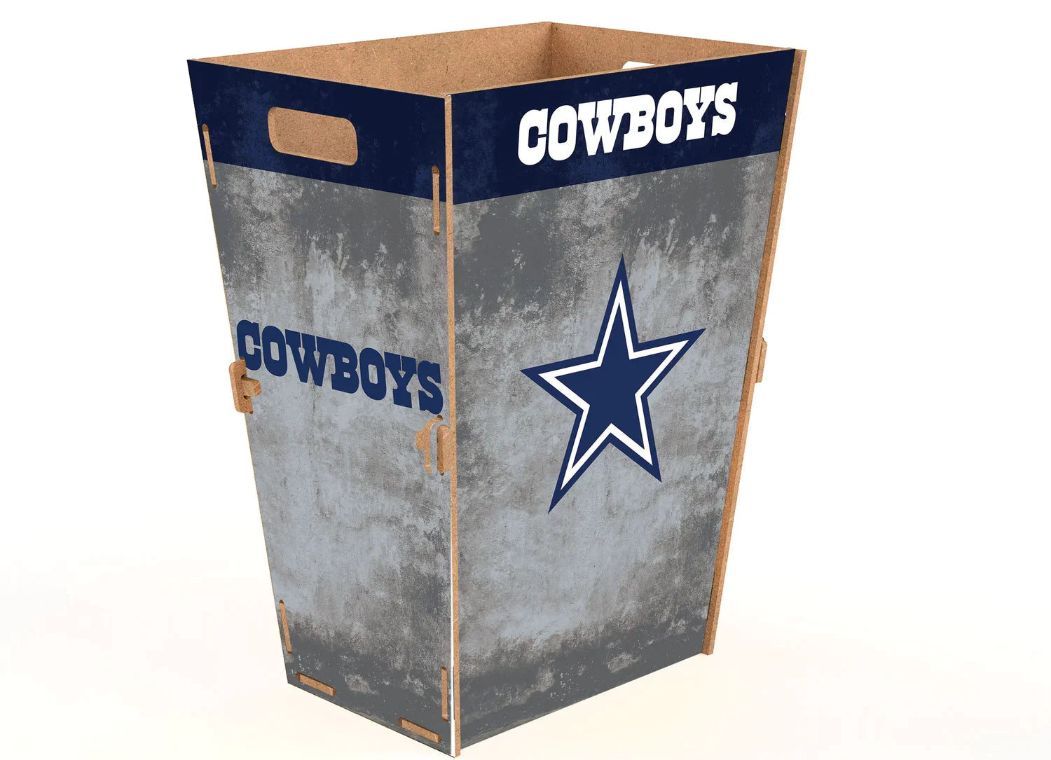 Bote Madera Trash Bin Fœtbol Americano NFL Cowboys