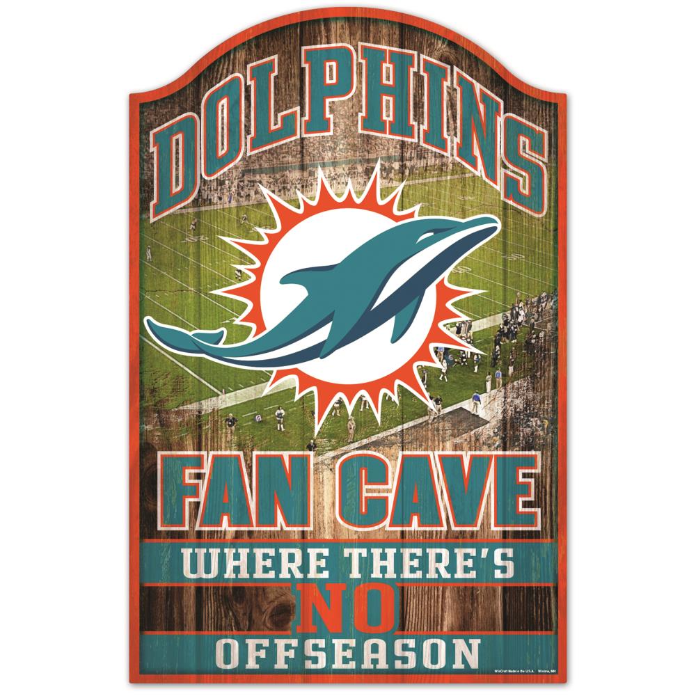 Letrero Madera Wincraft Fan Cave Dolphins