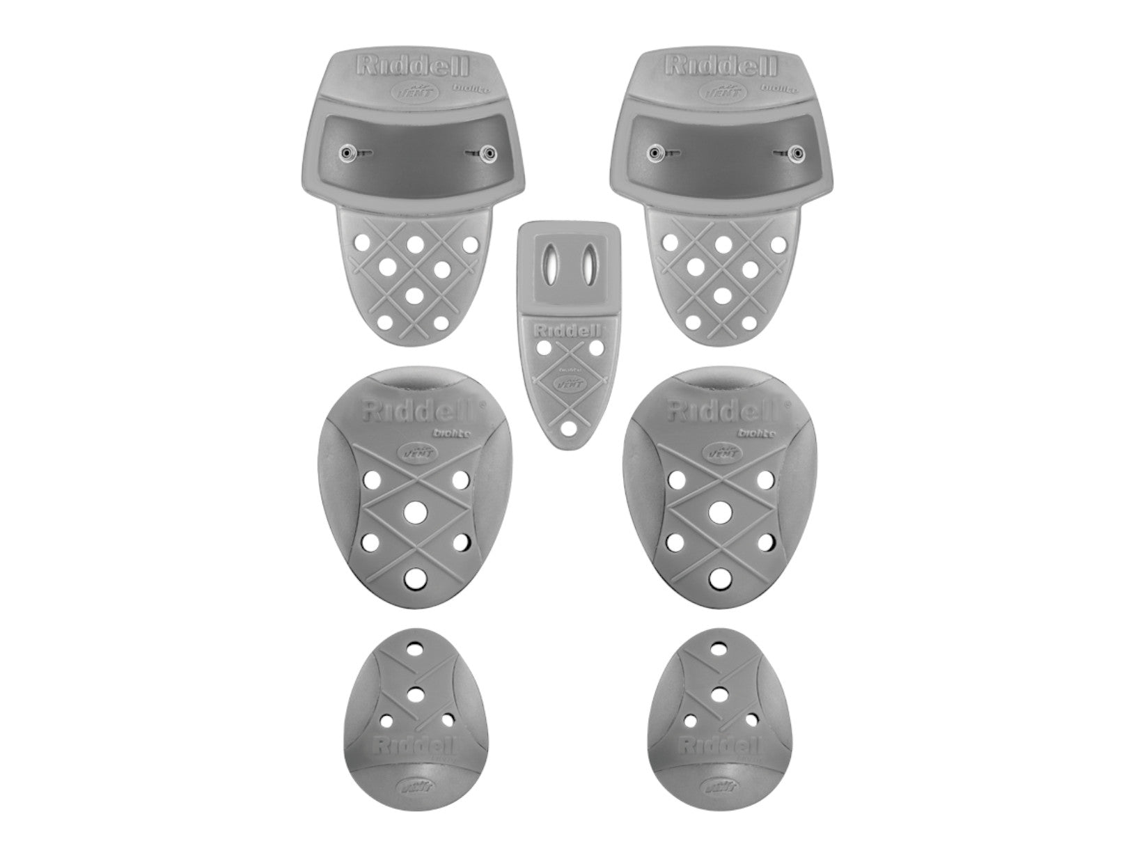 Integraciones Riddell Biolite Slotted Set 7 Piezas Gris