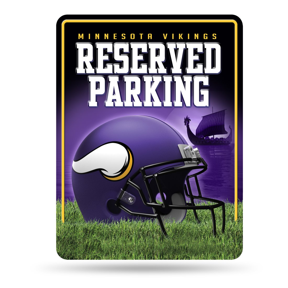 Letrero Metalico Parking Sign Vikings