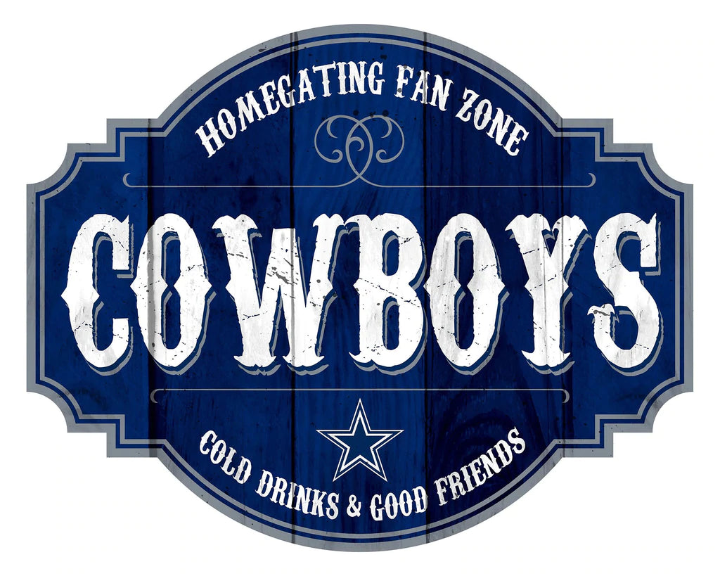 Letrero Madera Tavern Sign Cowboys 24 Pulgadas