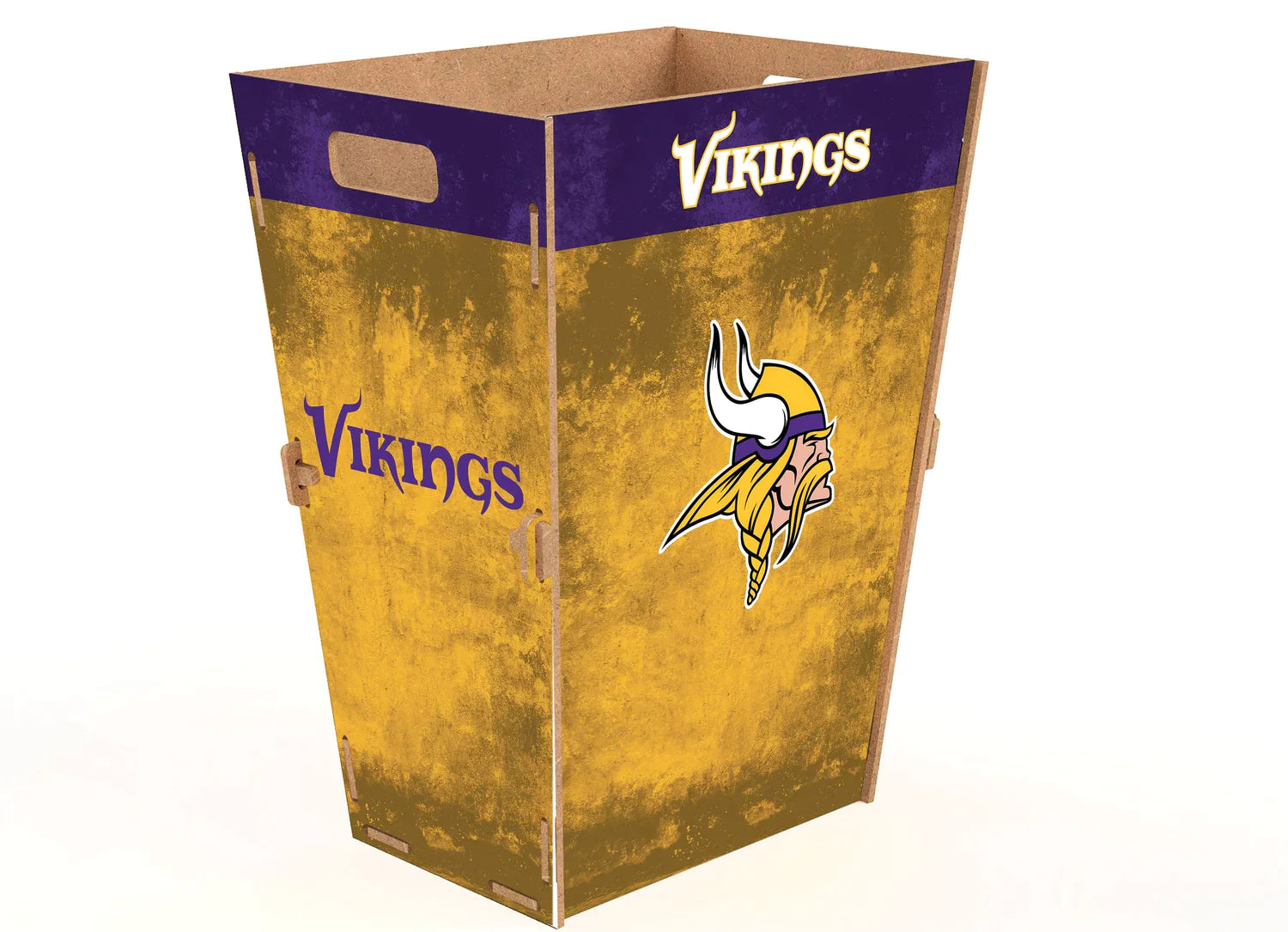 Bote Madera Trash Bin Fœtbol Americano NFL Vikings