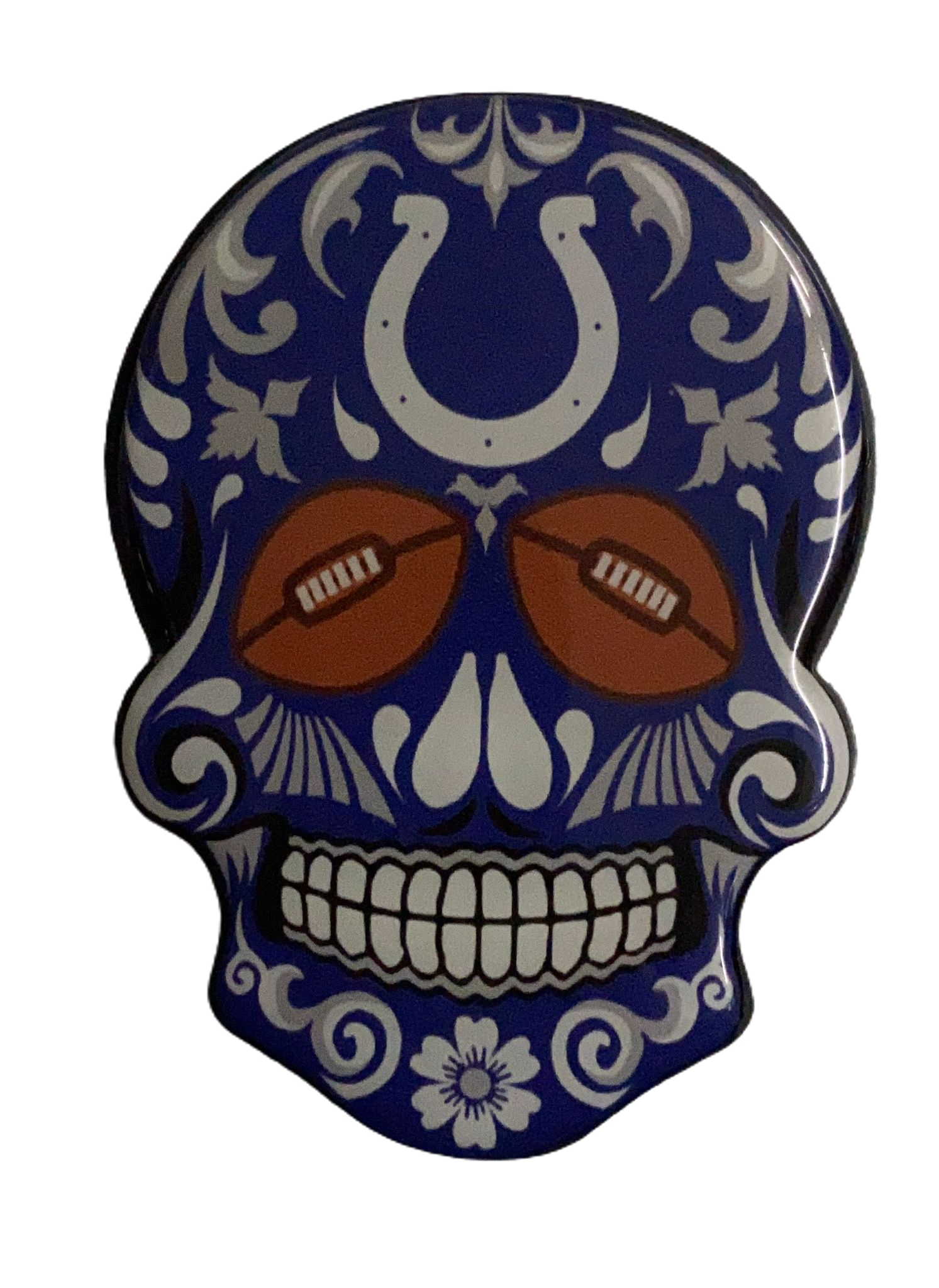 Iman Aminco Sugar Skull Magnet 3" Colts