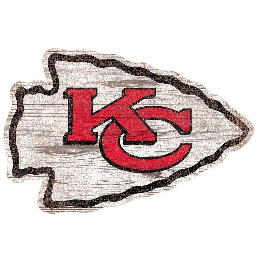 Letrero Madera Logo Distressed Chiefs