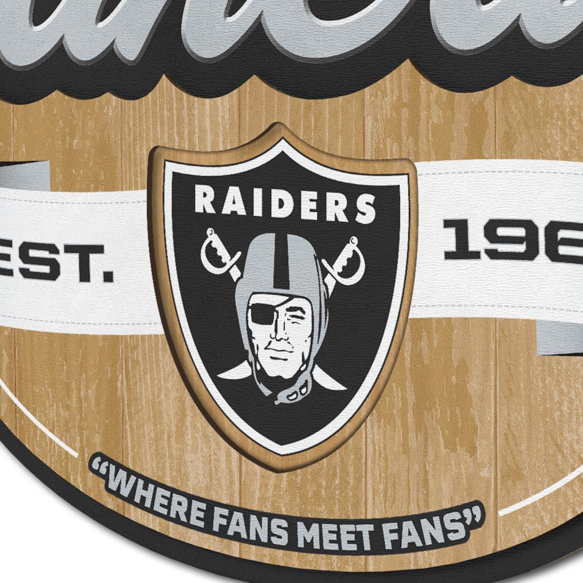 Letrero Madera Fan Cave 3D Sign Raiders