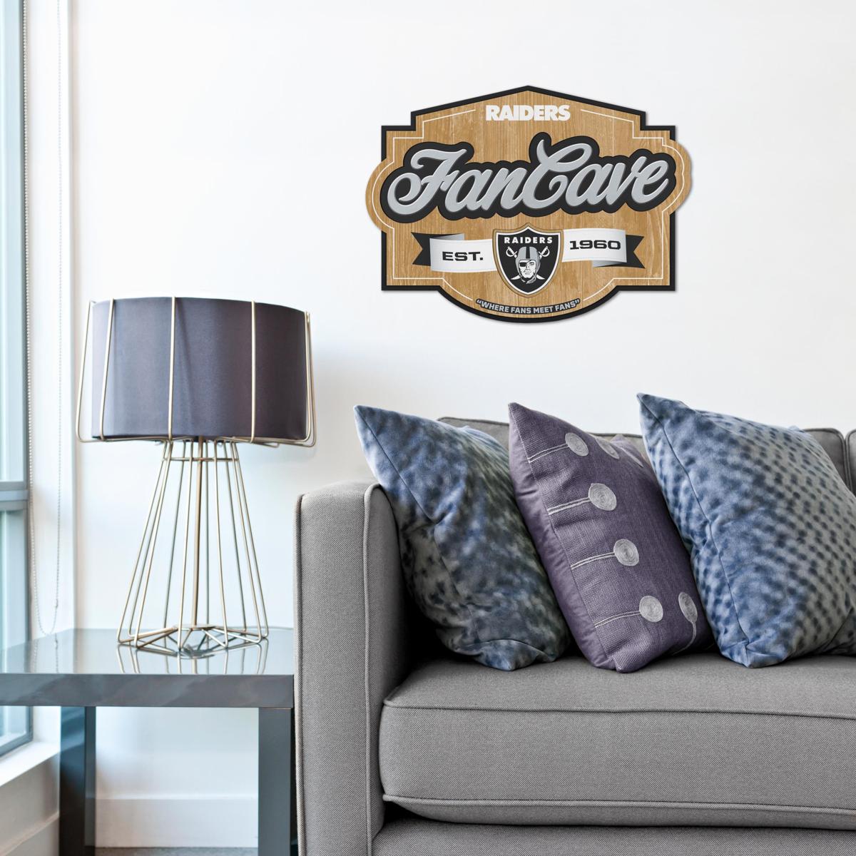 Letrero Madera Fan Cave 3D Sign Raiders