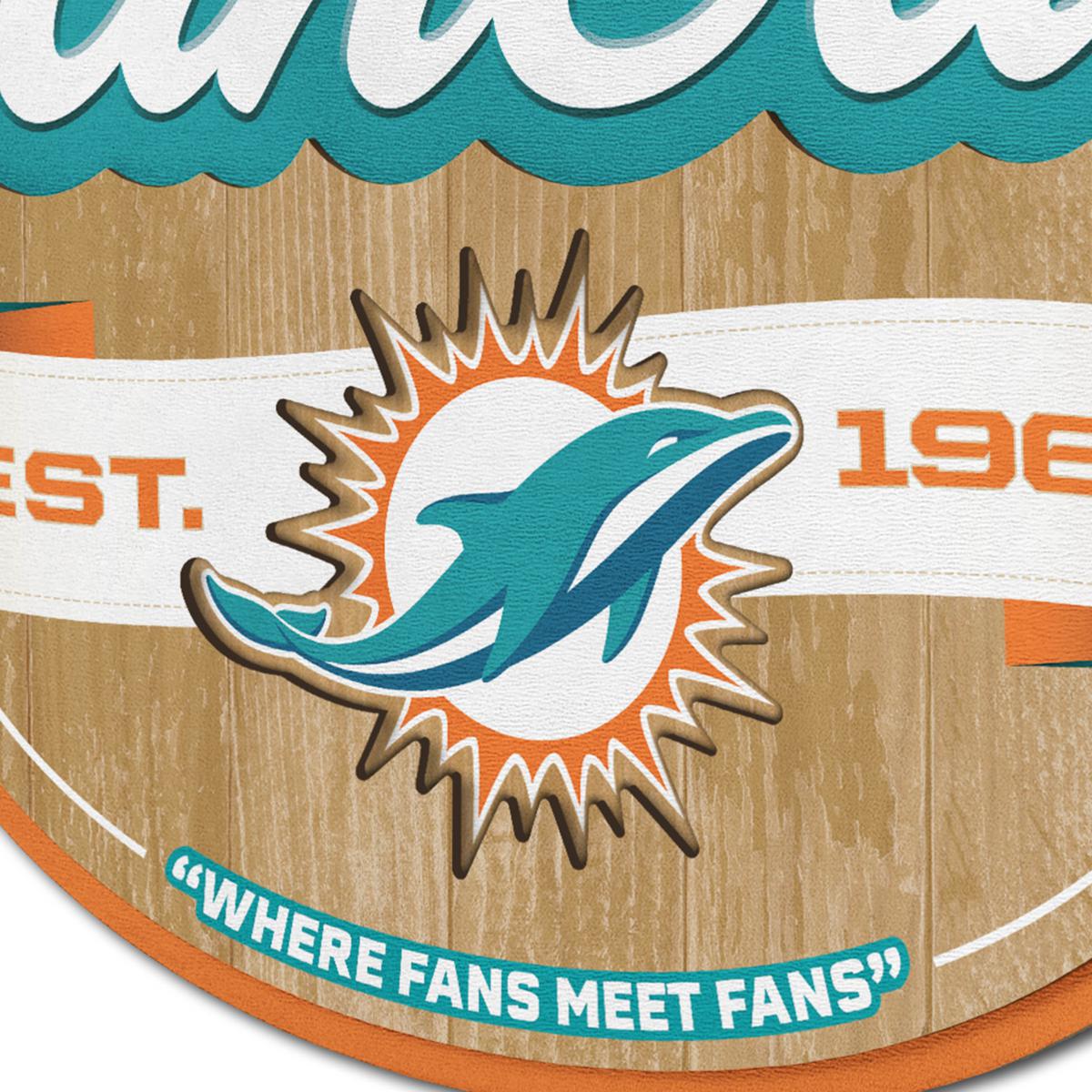Letrero Madera Fan Cave 3D Sign Dolphins