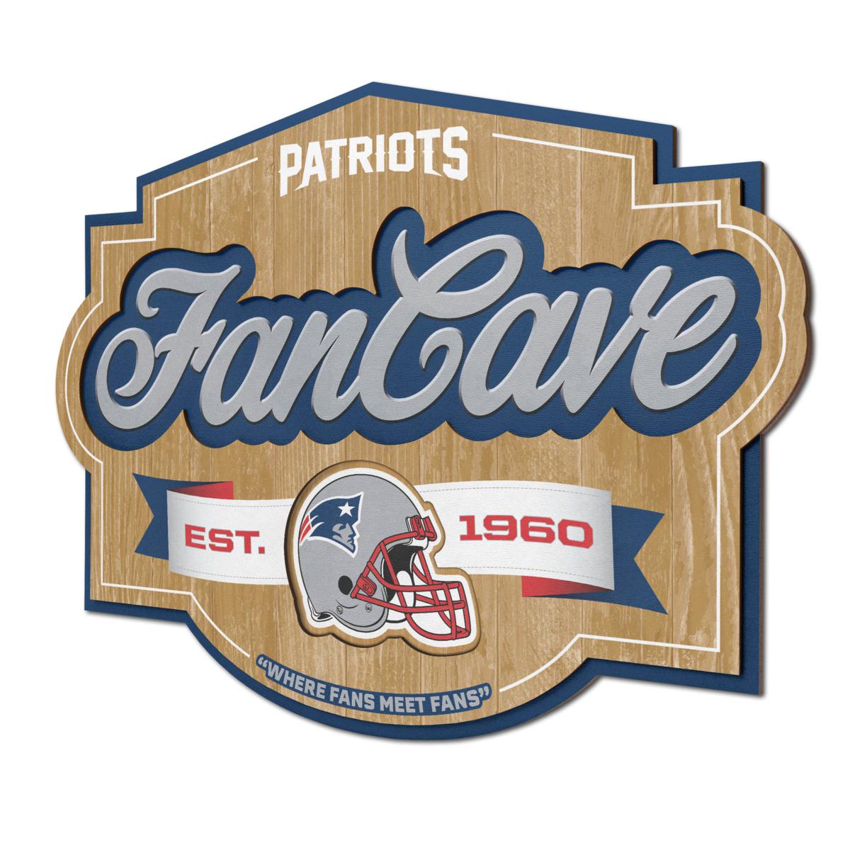 Letrero Madera Fan Cave 3D Sign Patriots