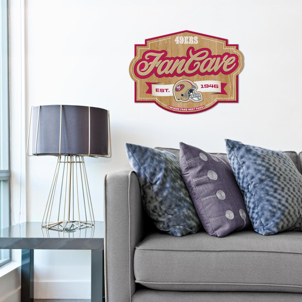 Letrero Madera Fan Cave 3D Sign 49Ers