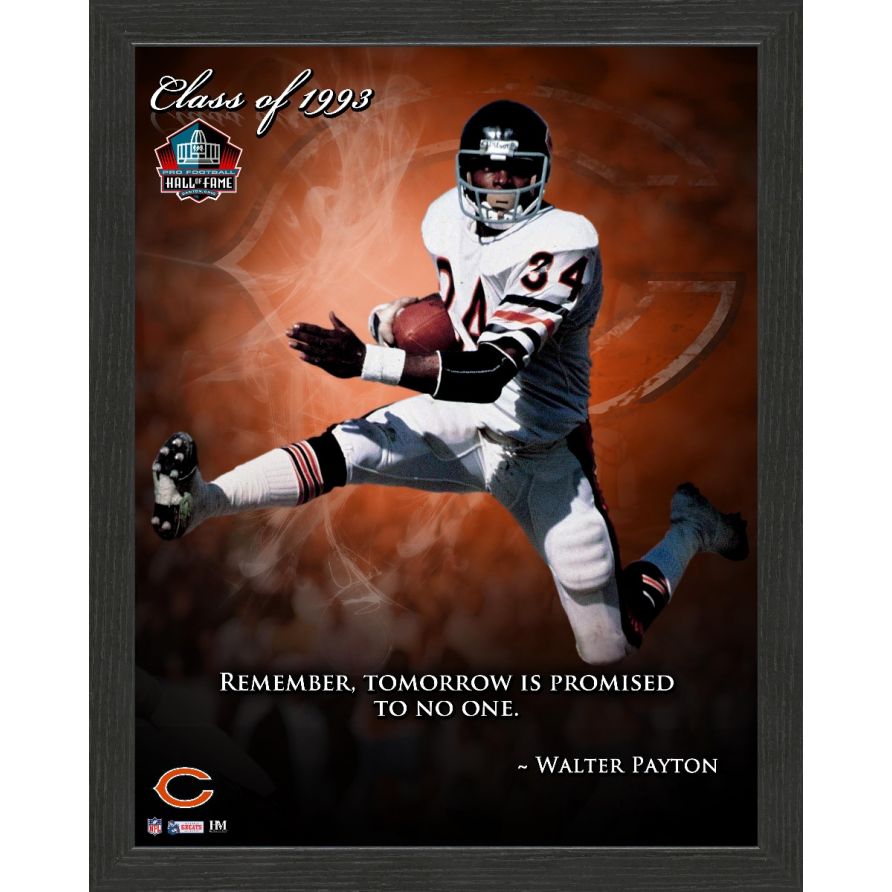 Cuadro Walter Payton 1993 Hof Inspiration Quote Frame