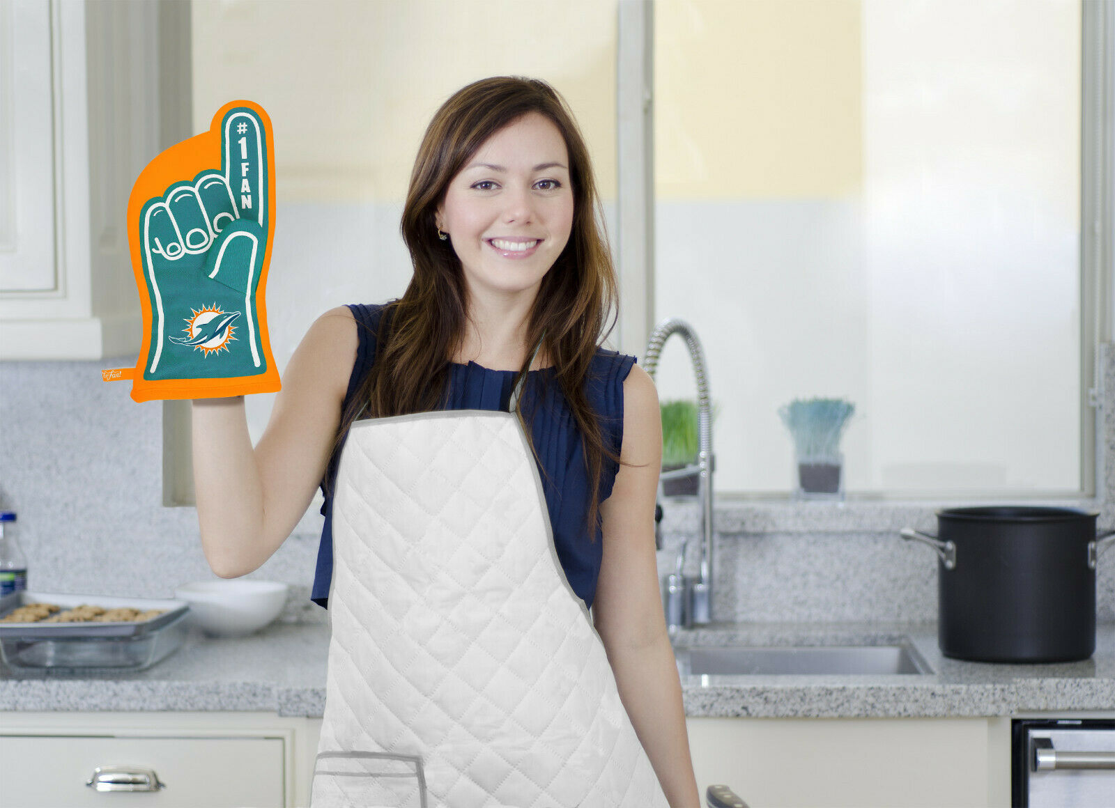 Guante Oven Mitt #1 Dolphins