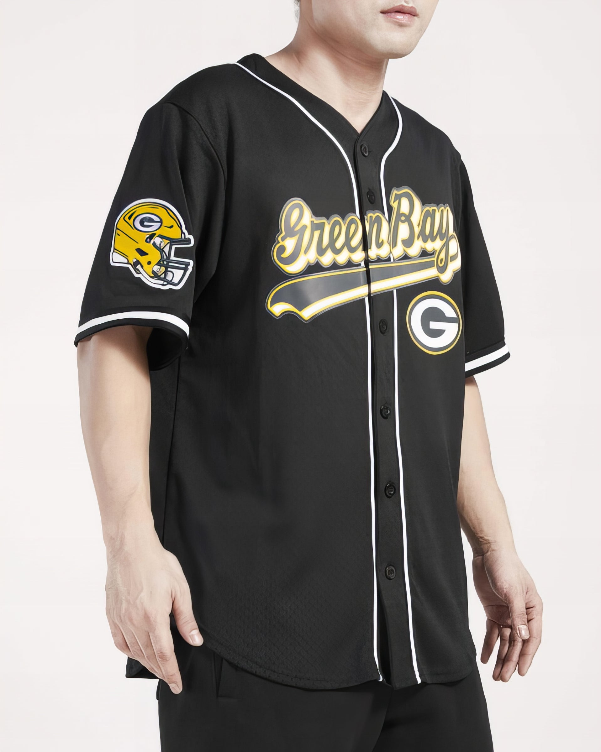 Camiseta De Béisbol Mesh Button Down Pro Standard Packers
