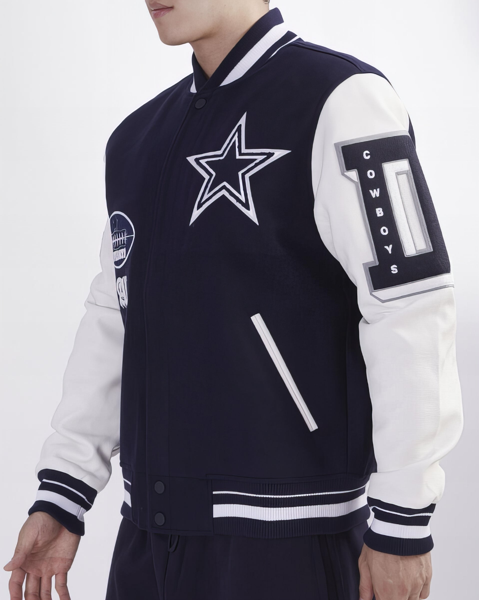 Chamarra Universitaria Lana Varsity Old Pro Standard Cowboys