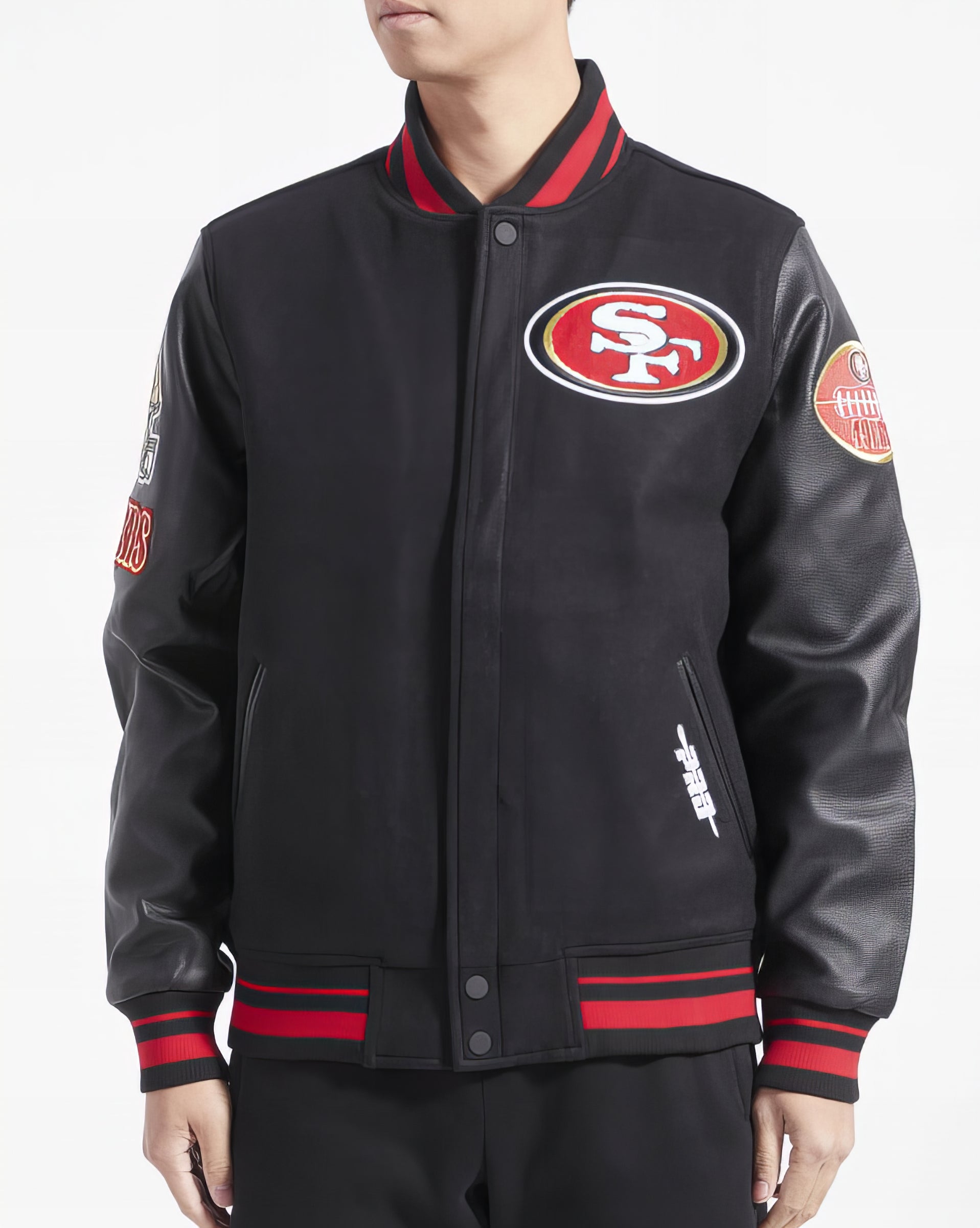 Chamarra Universitaria Lana Varsity Old Pro Standard 49ers