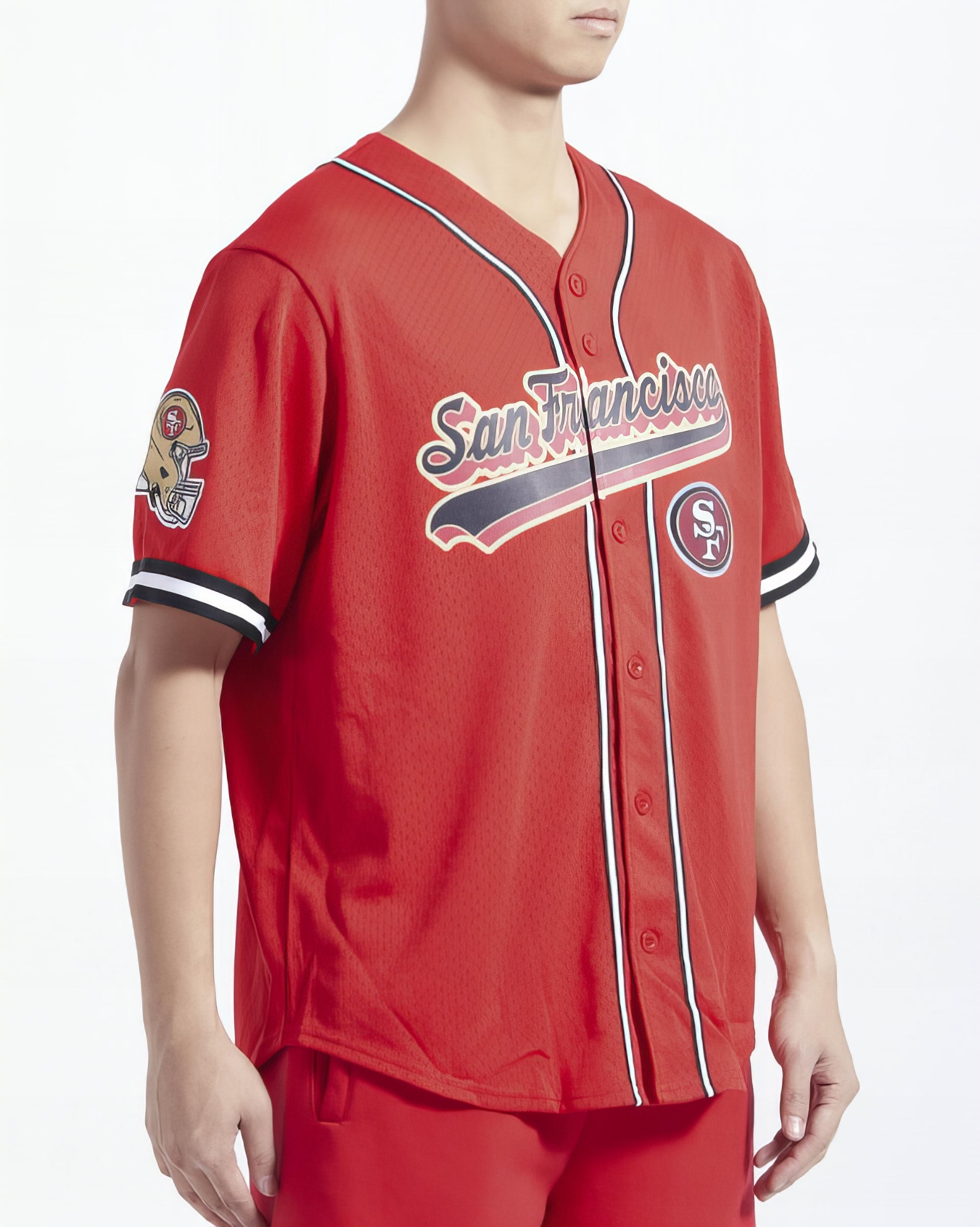 Camiseta De Béisbol Mesh Button Down Pro Standard 49ers