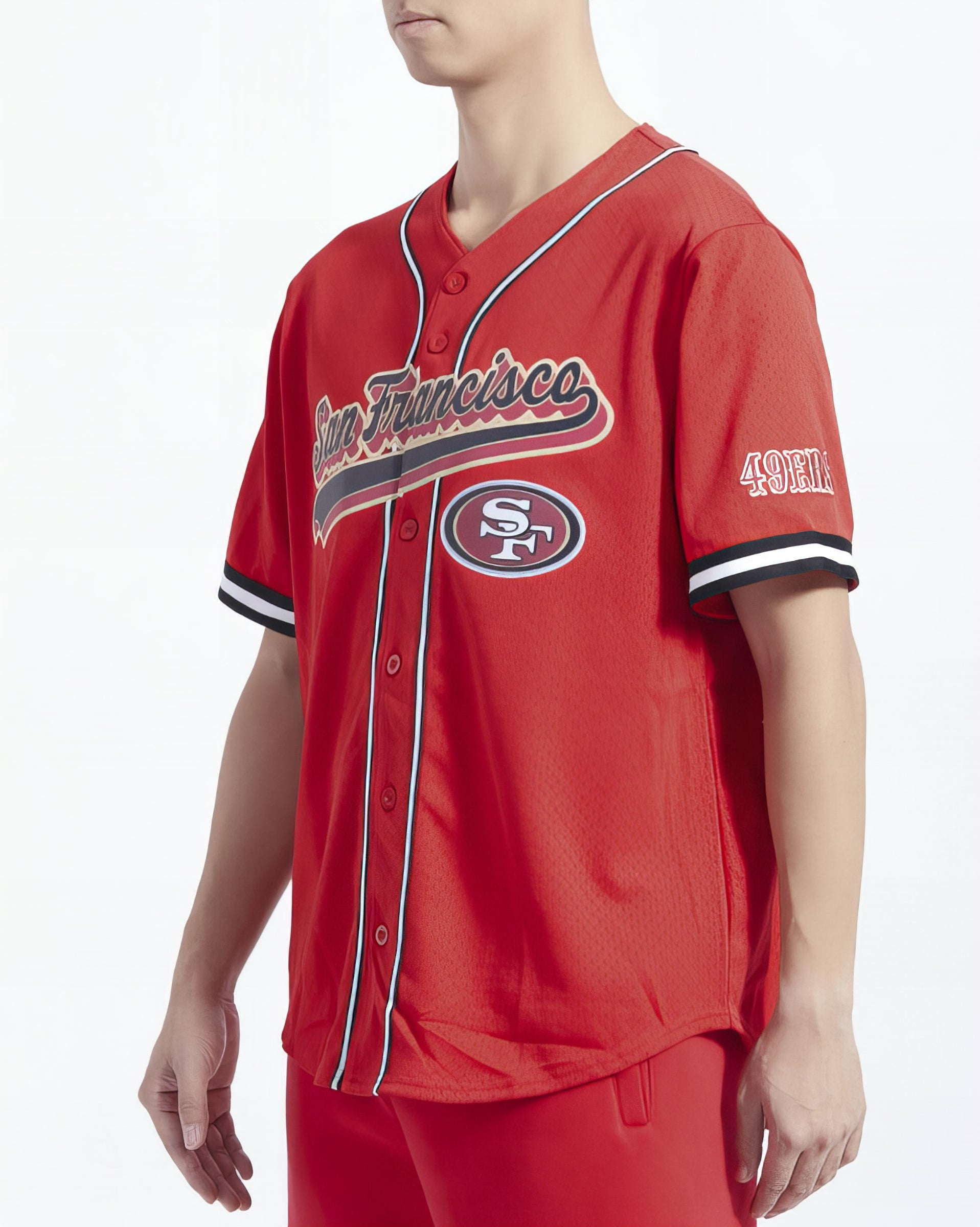 Camiseta De Béisbol Mesh Button Down Pro Standard 49ers