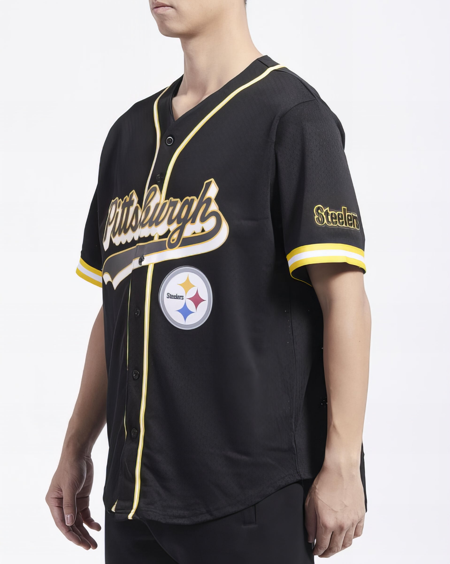 Camiseta De Béisbol Mesh Button Down Pro Standard Steelers