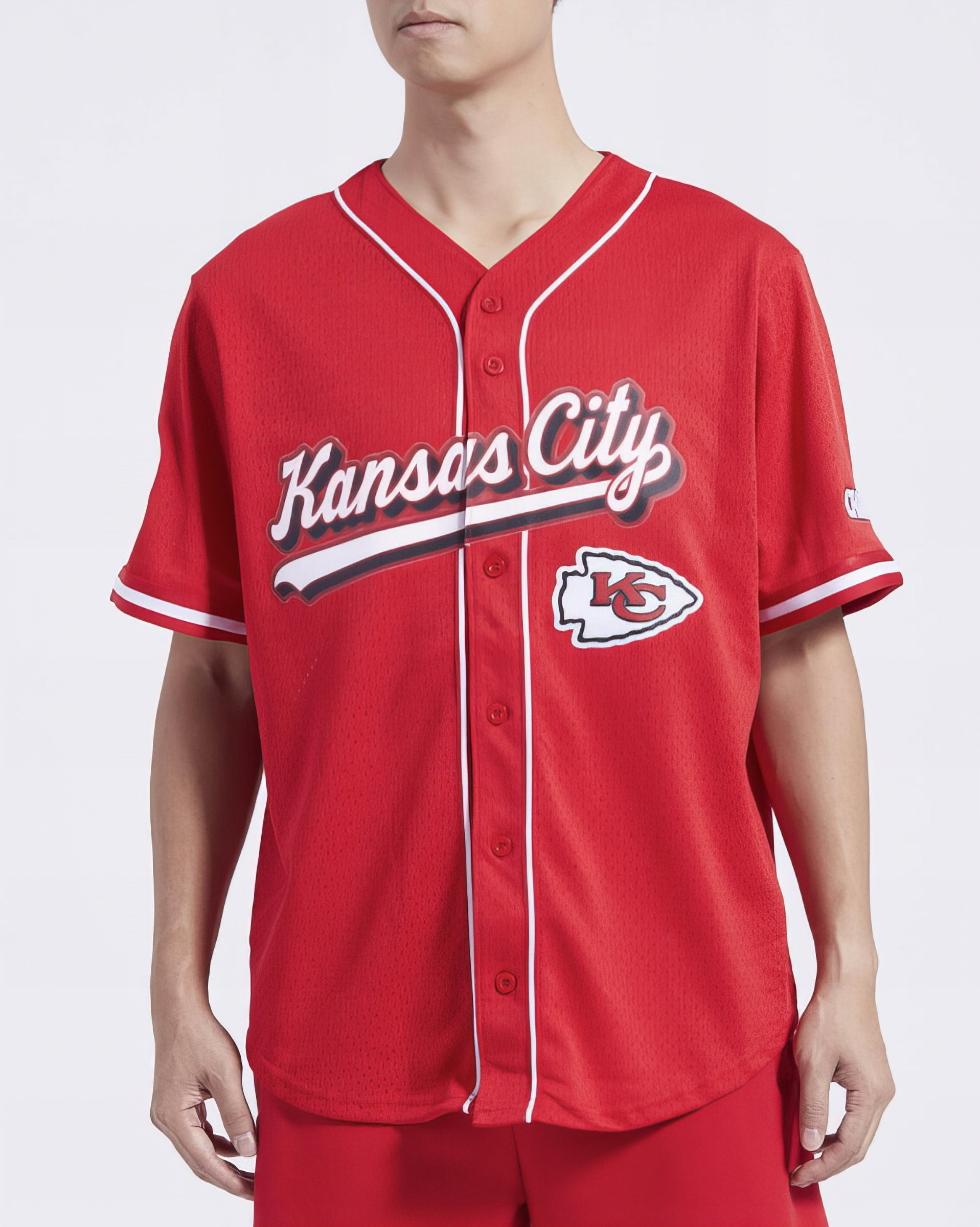 Camiseta De Béisbol Mesh Button Down Pro Standard Chiefs