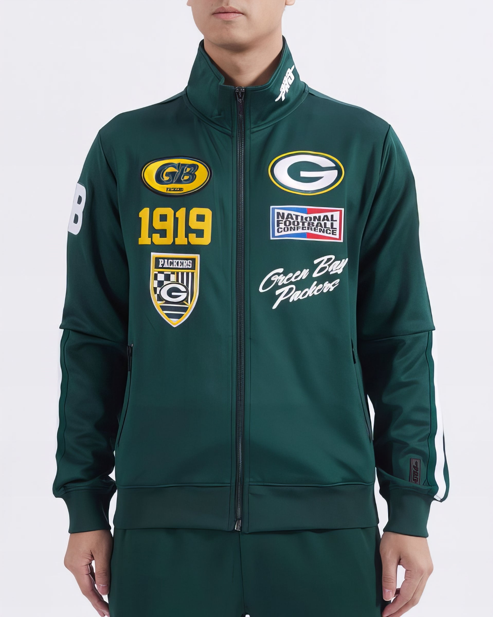 Chamarra Deportiva Fast Lane Pro Standard Green Bay Packers
