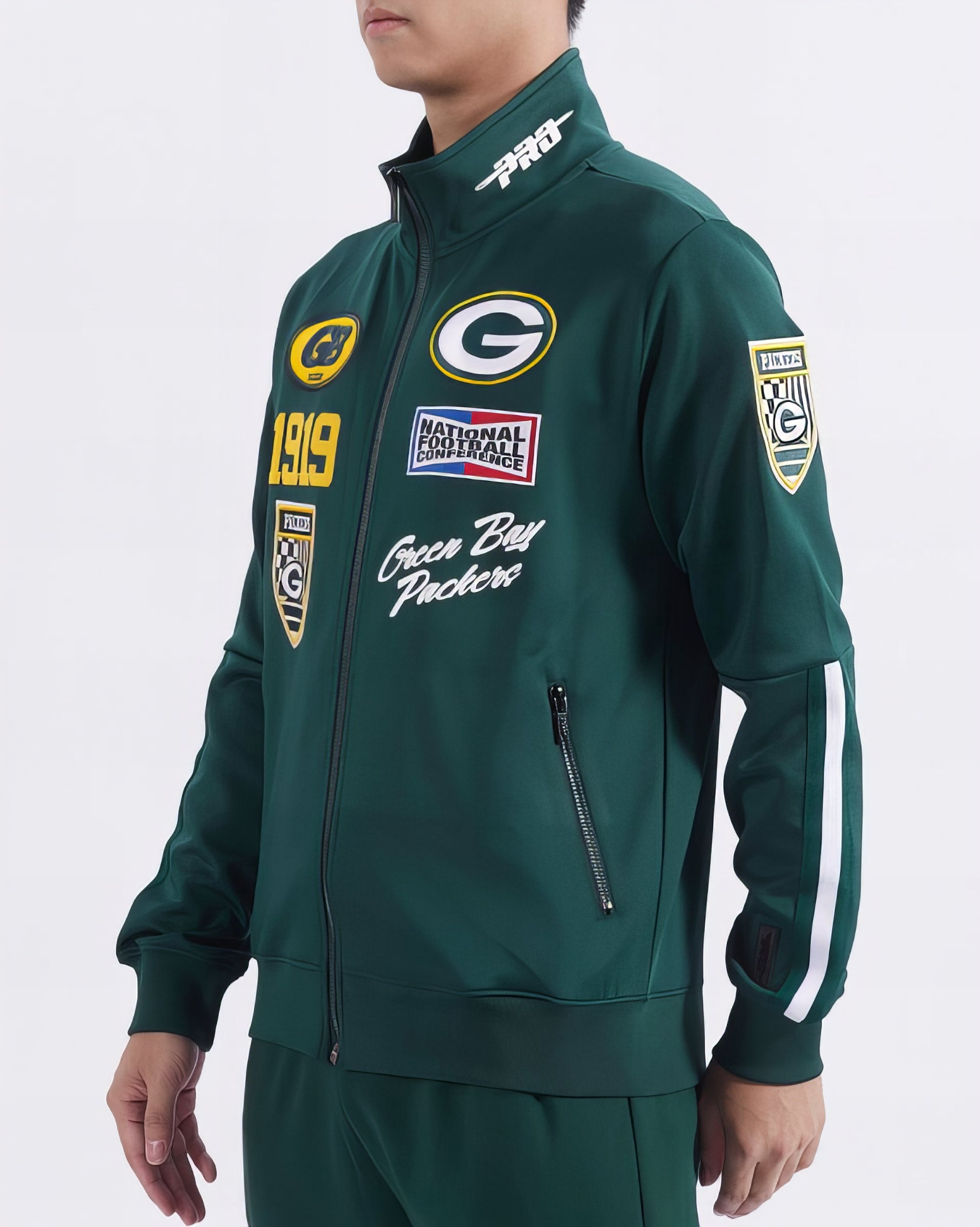 Chamarra Deportiva Fast Lane Pro Standard Green Bay Packers