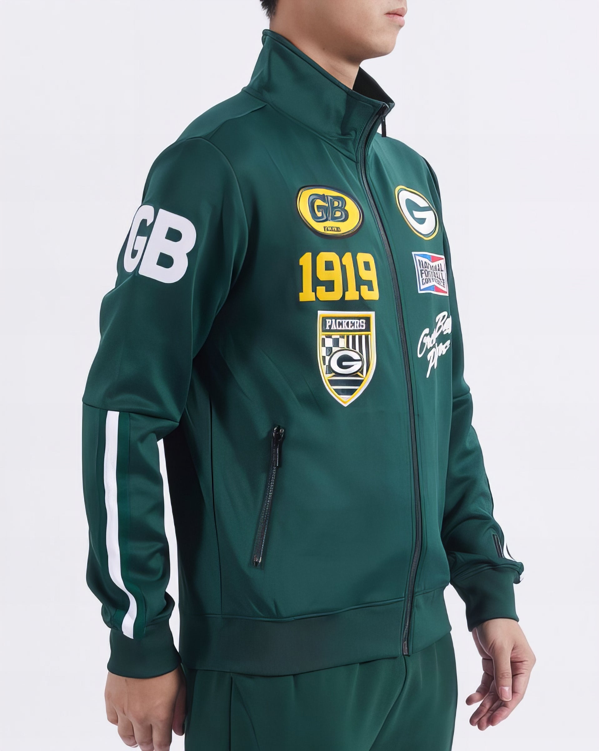 Chamarra Deportiva Fast Lane Pro Standard Green Bay Packers
