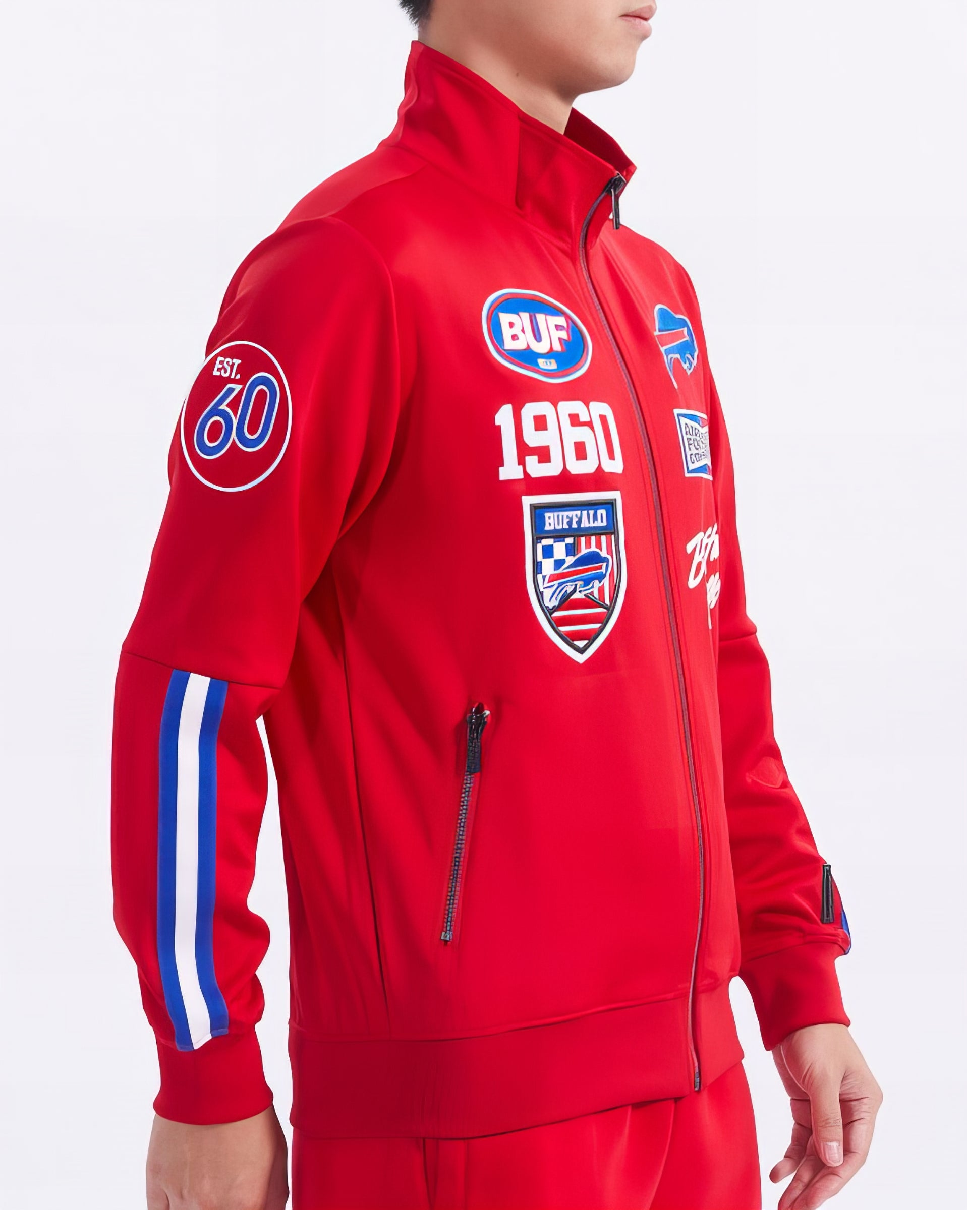 Chamarra Deportiva Fast Lane Pro Standard Buffalo Bills