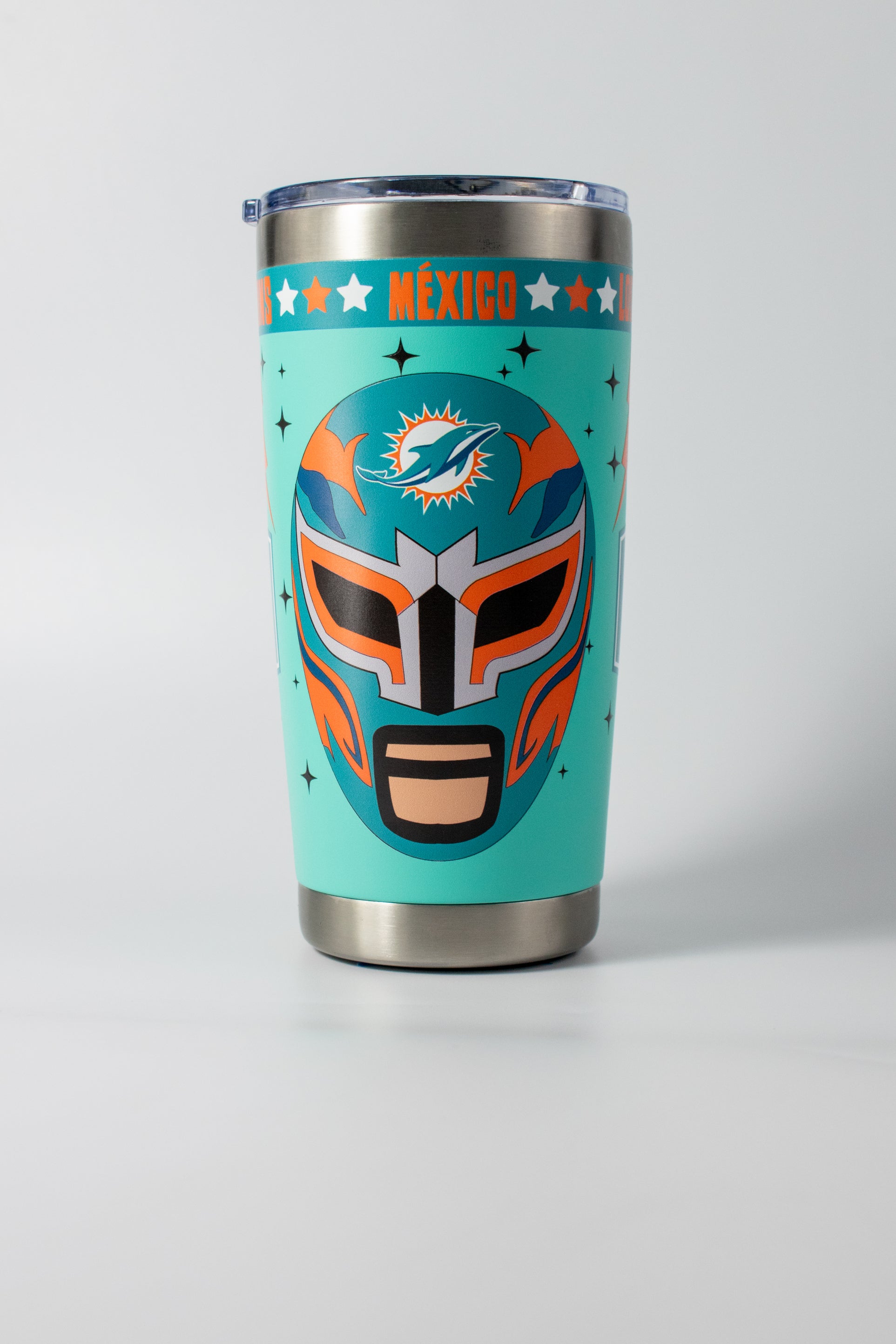 Termo Norday 590ml Máscara Luchador NFL Miami Dolphins