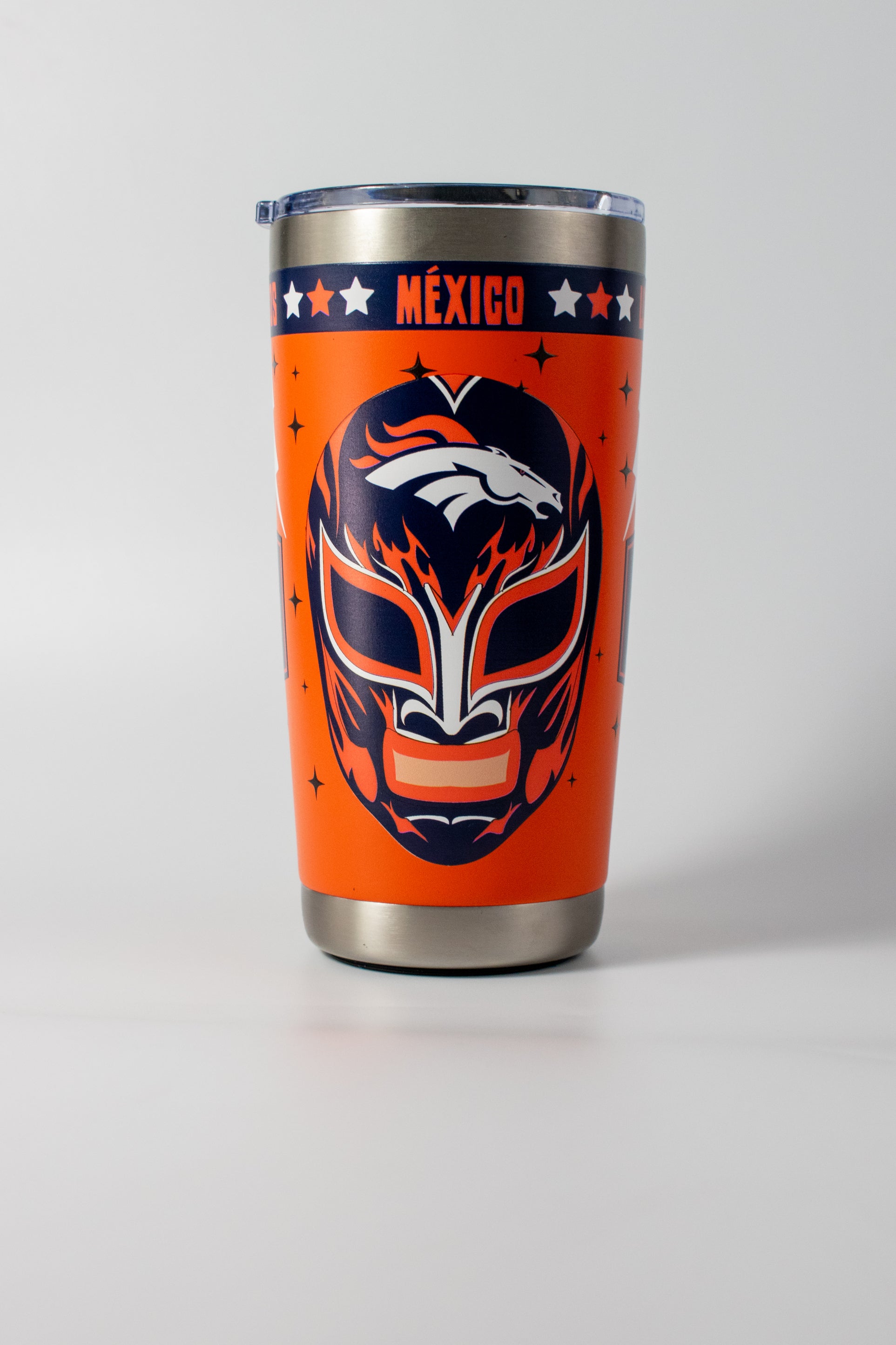 Termo Norday 590ml Máscara Luchador NFL Denver Broncos