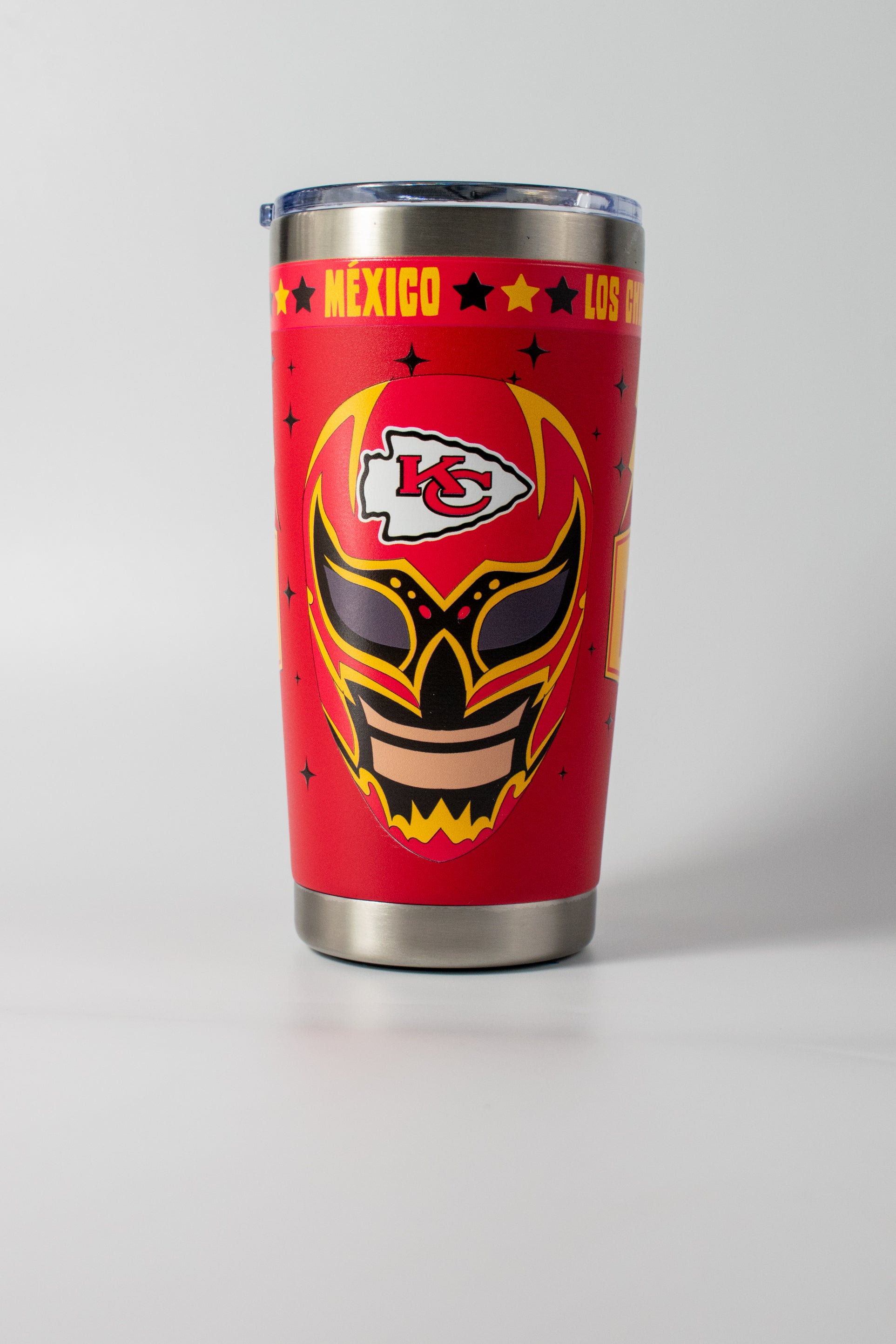 Termo Norday 590ml Máscara Luchador NFL Kansas City Chiefs - NERIAS DEPORTES