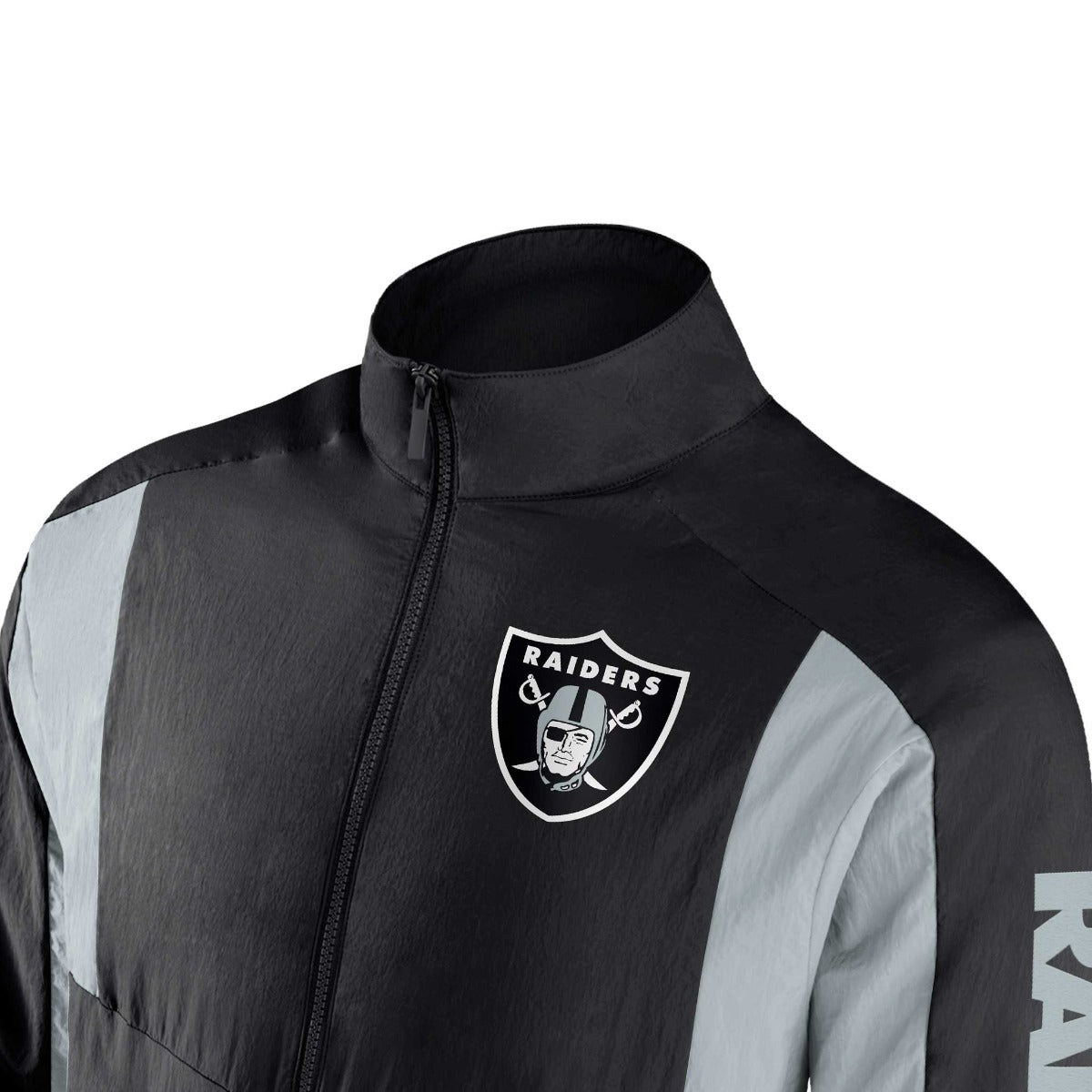 Chamarra Fanatics Woven Track Las Vegas Raiders