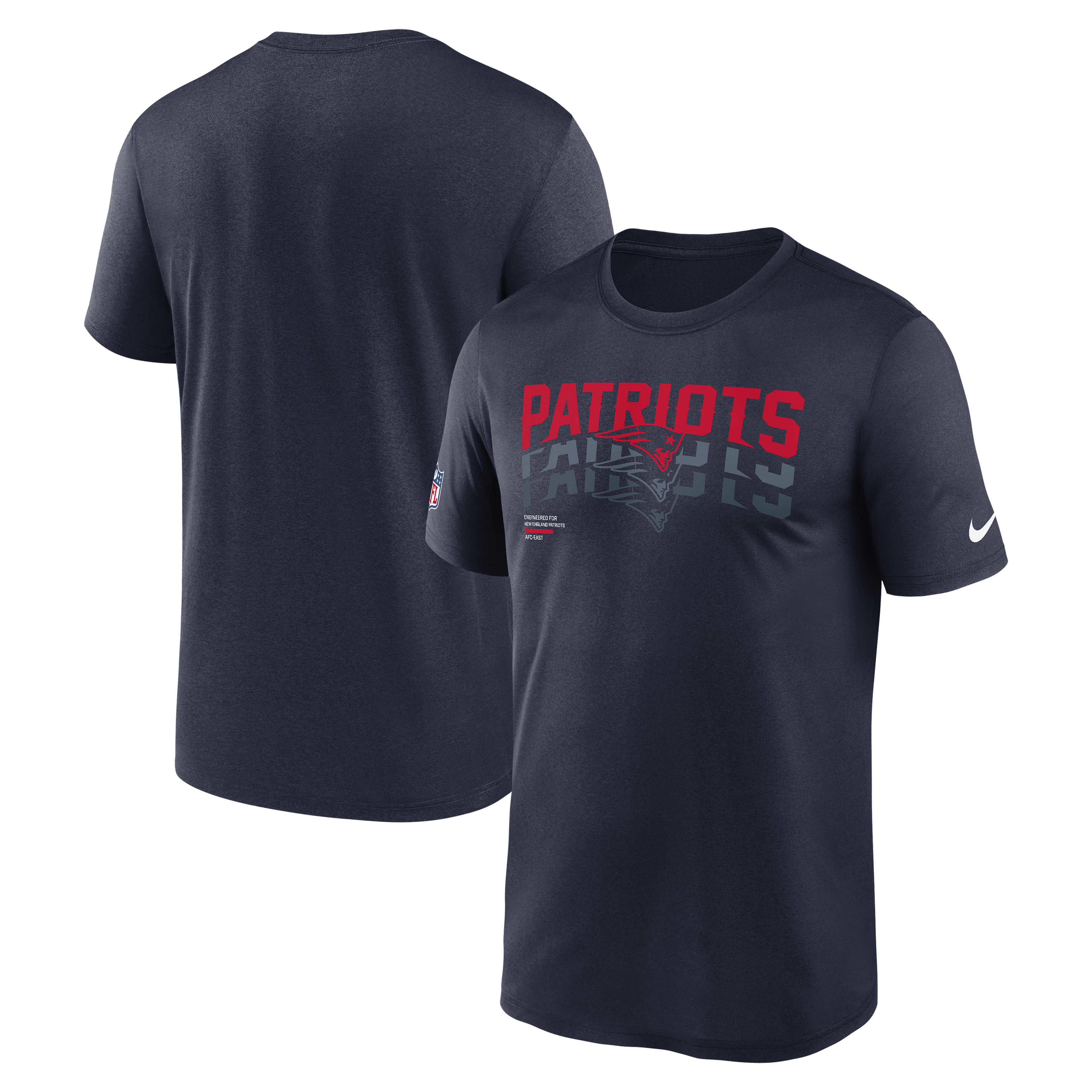 Playera Nike Sideline 25 Legend MC Patriots - NERIAS DEPORTES