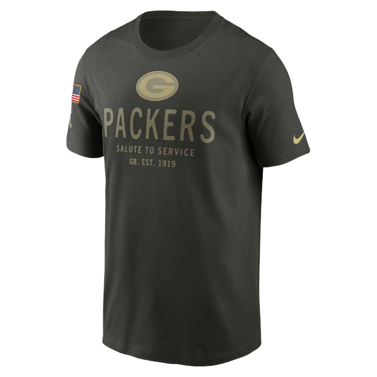 Playera Nike Salute To Service 25 Packers - NERIAS DEPORTES