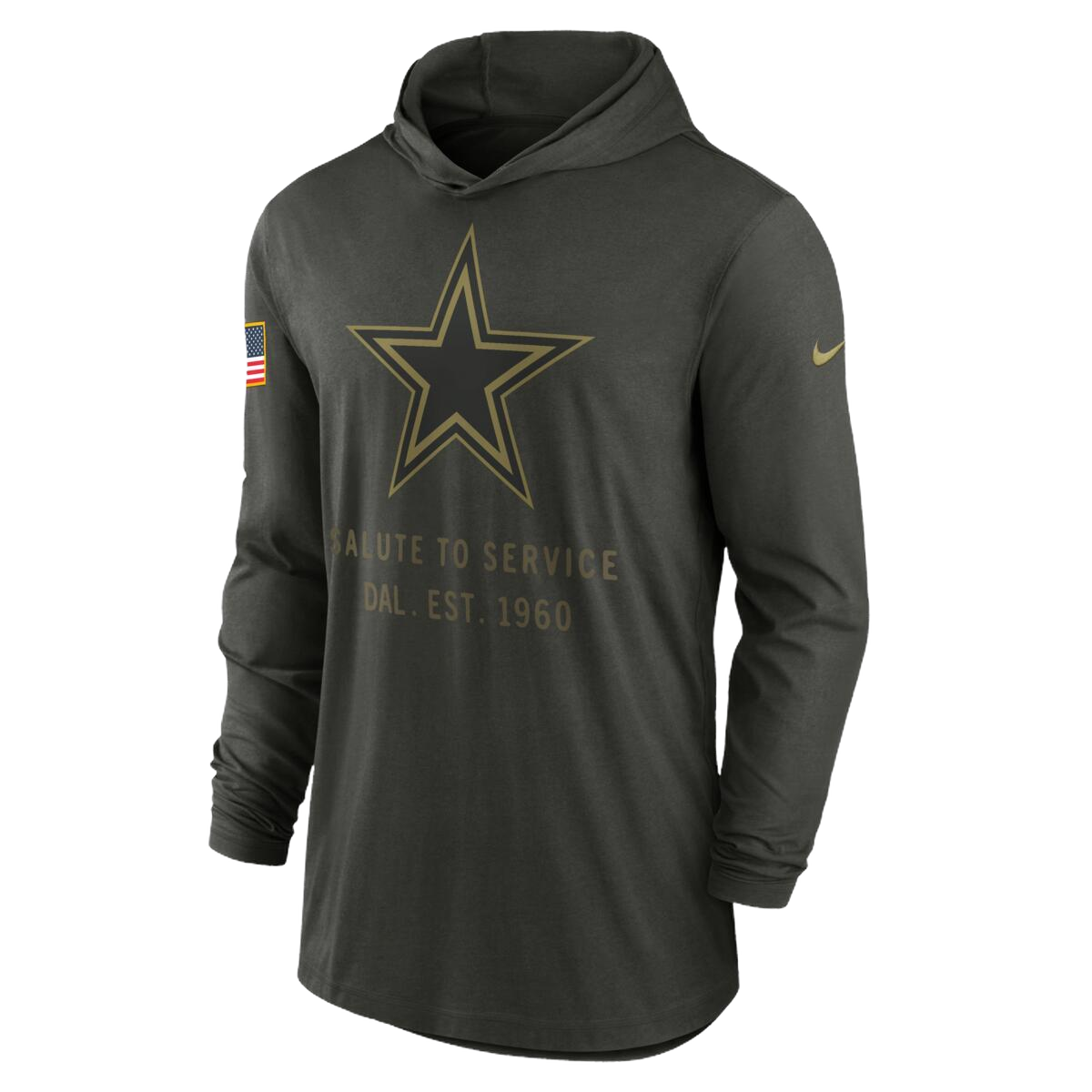 Playera Nike Salute To Service 25 Hoodie Cowboys - NERIAS DEPORTES