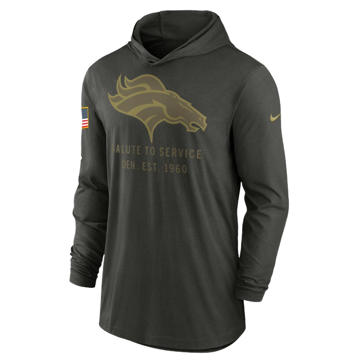 Playera Nike Salute To Service 25 Hoodie Broncos - NERIAS DEPORTES