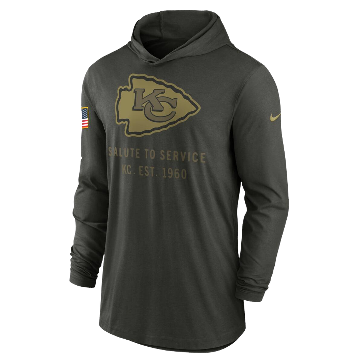 Playera Nike Salute To Service 25 Hoodie Chiefs