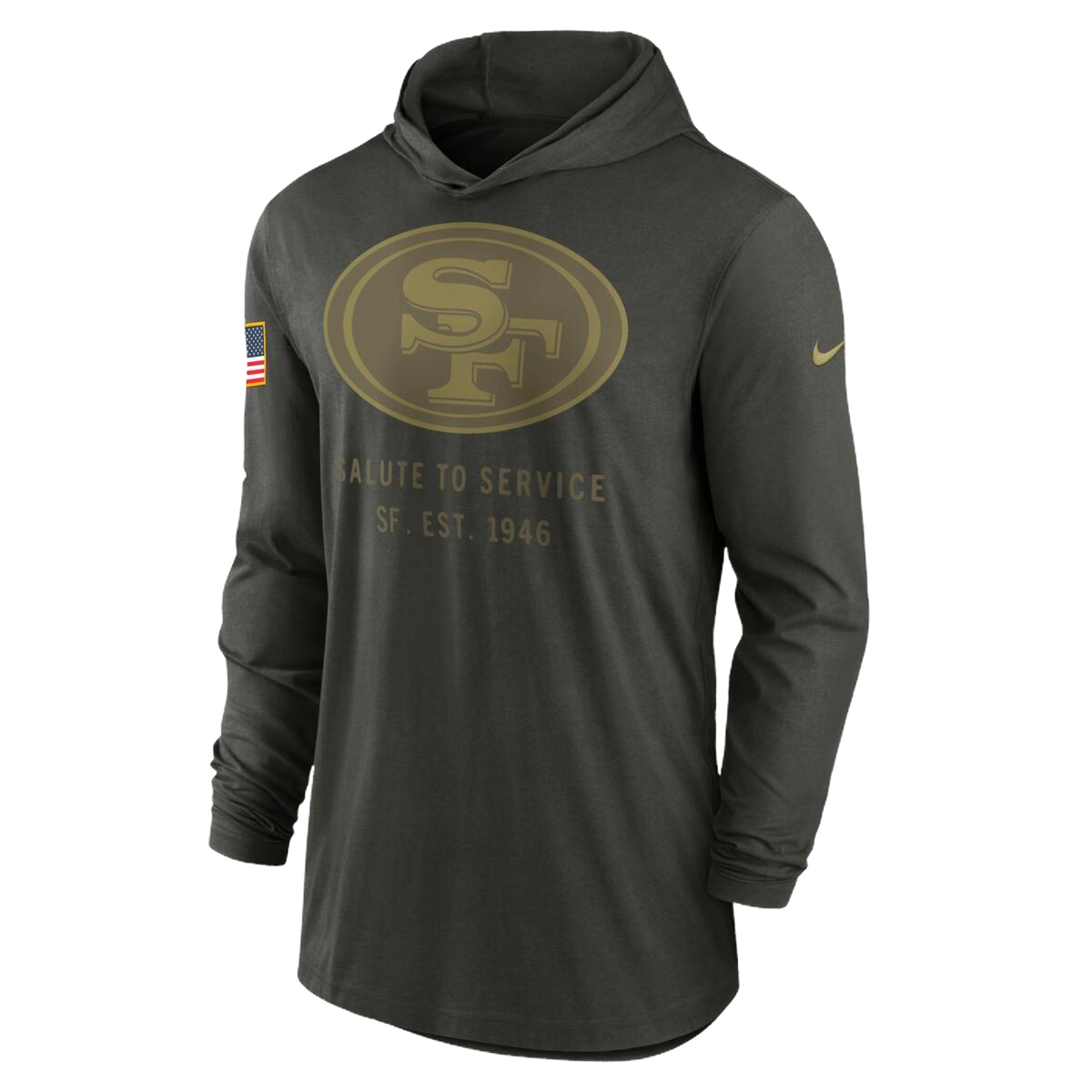Playera Nike Salute To Service 25 Hoodie 49ers