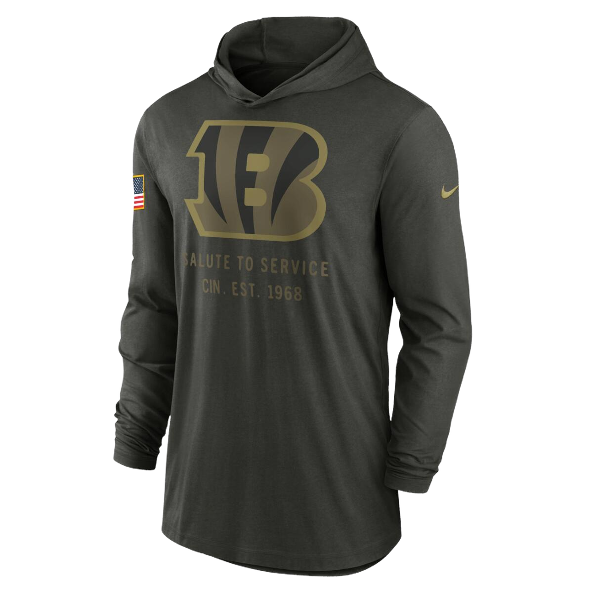 Playera Nike Salute To Service 25 Hoodie Bengals