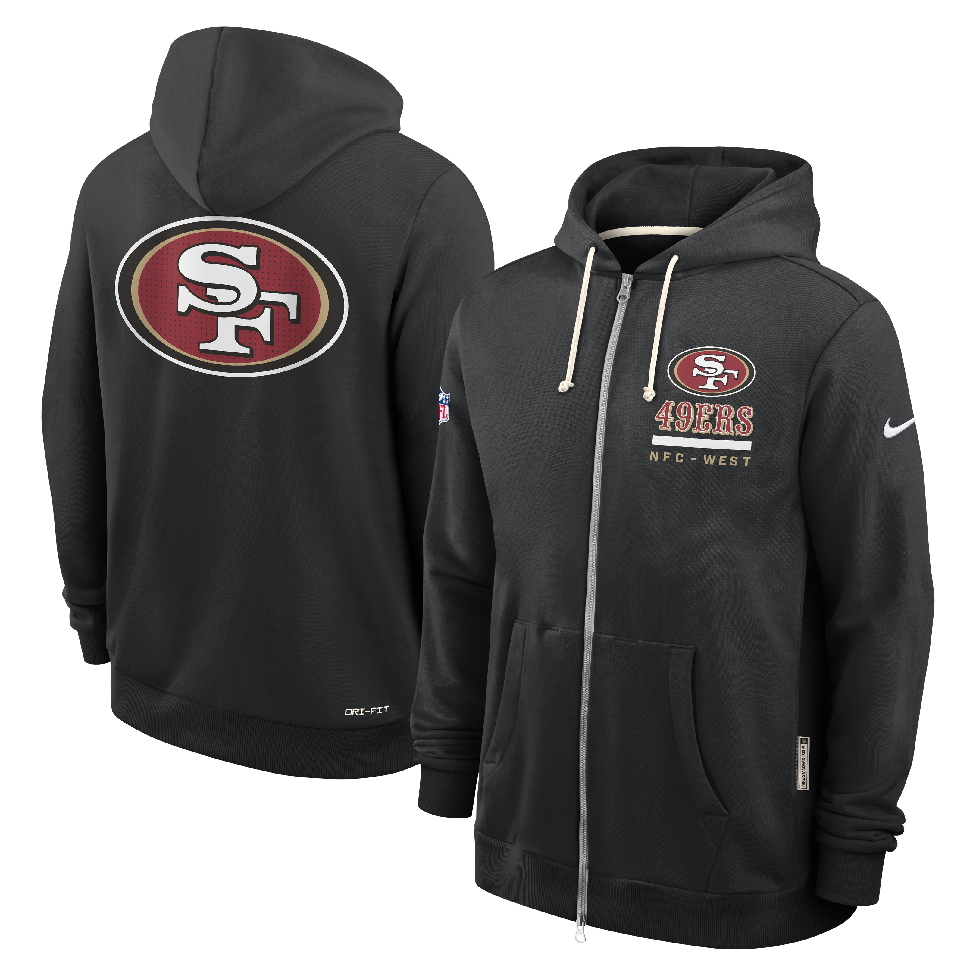 Sudadera Nike 25 SideLine FZ 49ers