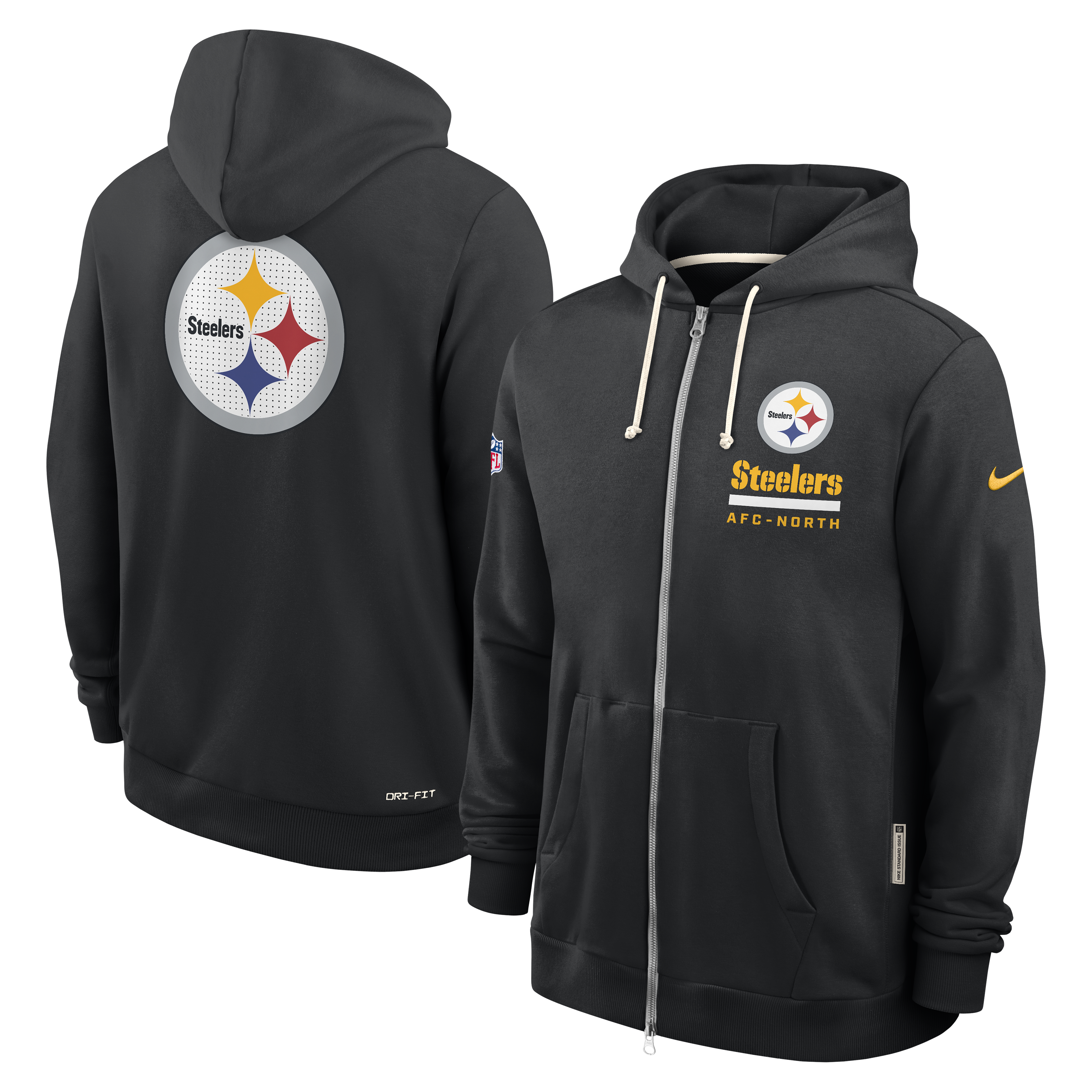 Sudadera Nike 25 SideLine FZ Steelers