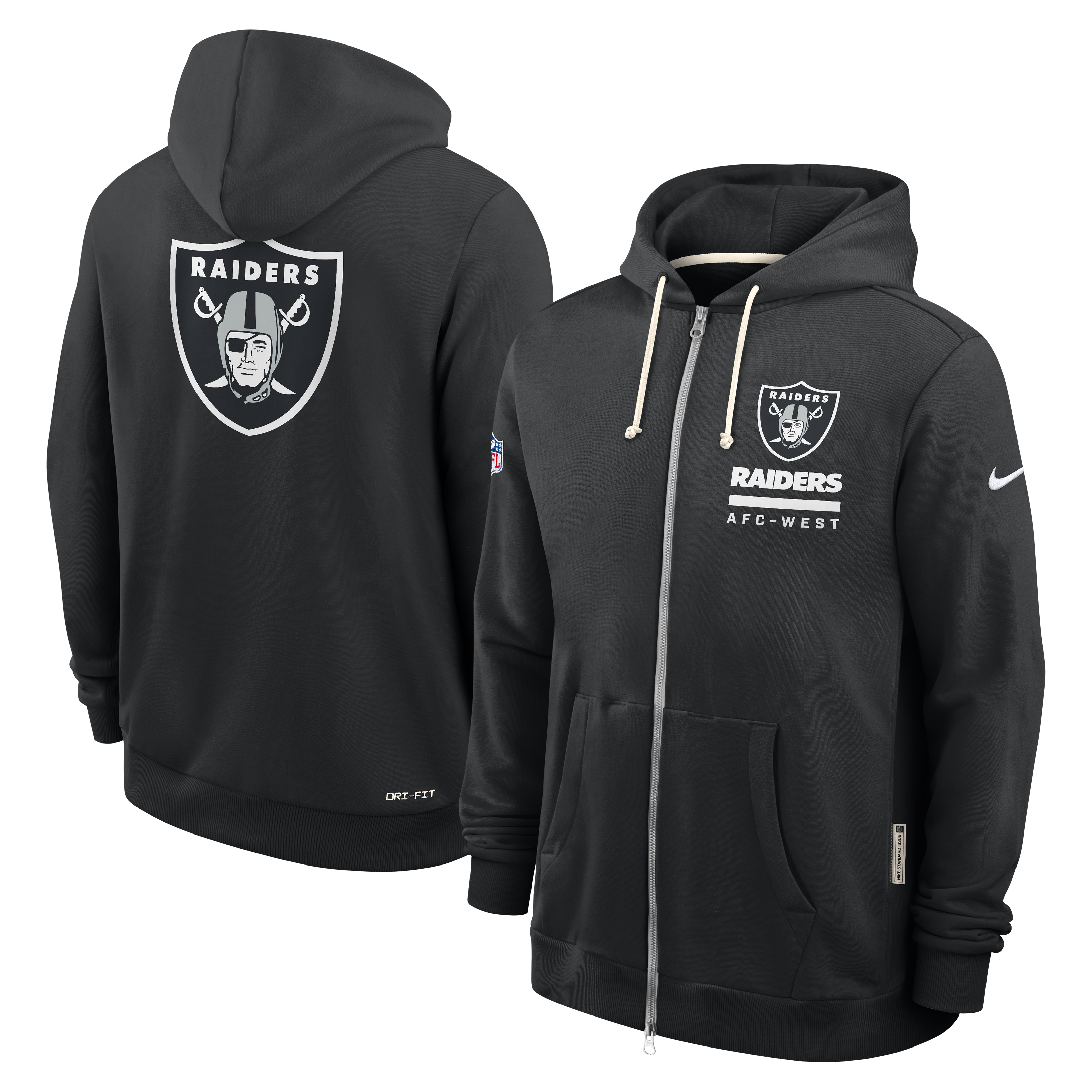 Sudadera Nike 25 SideLine FZ Raiders
