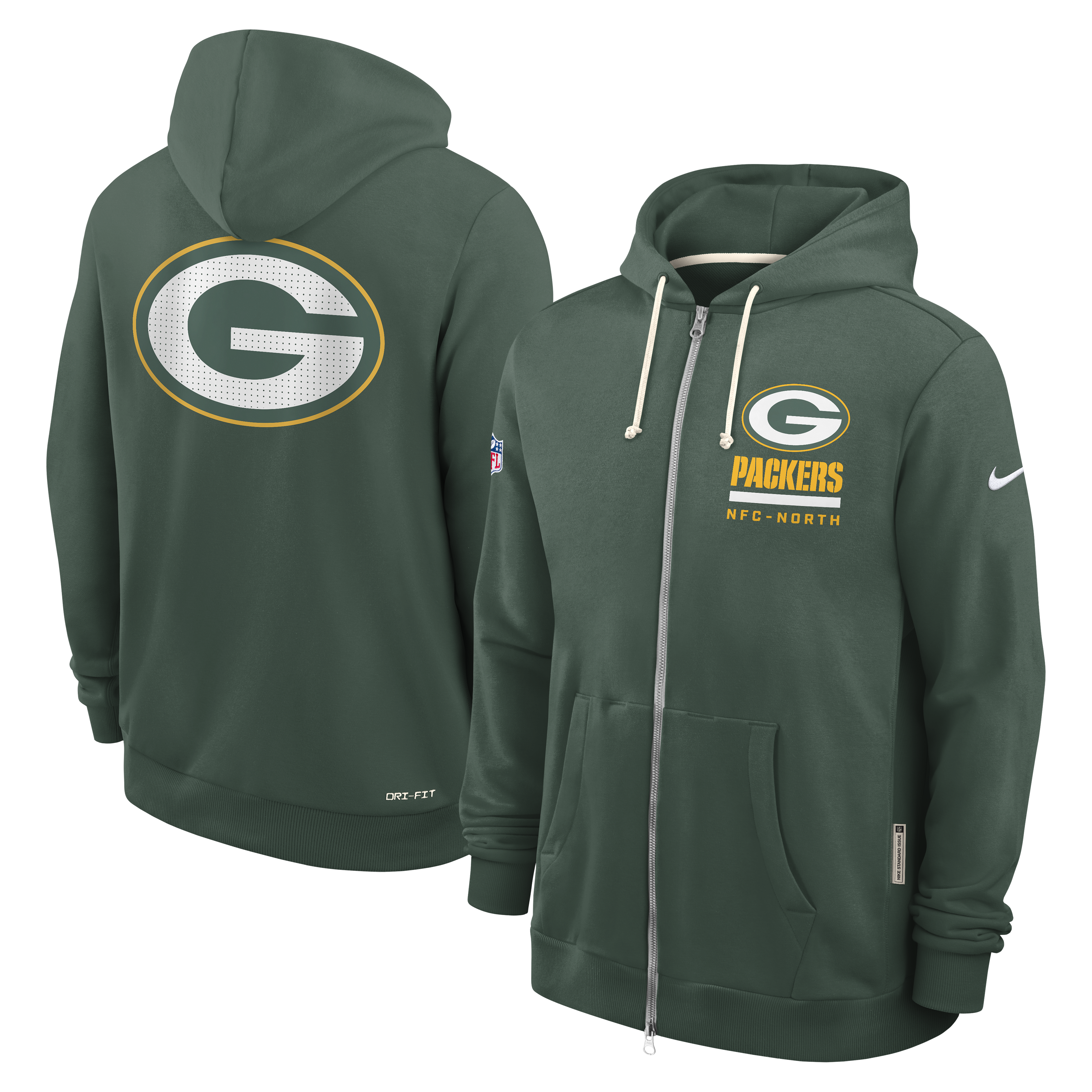 Sudadera Nike 25 SideLine FZ Packers