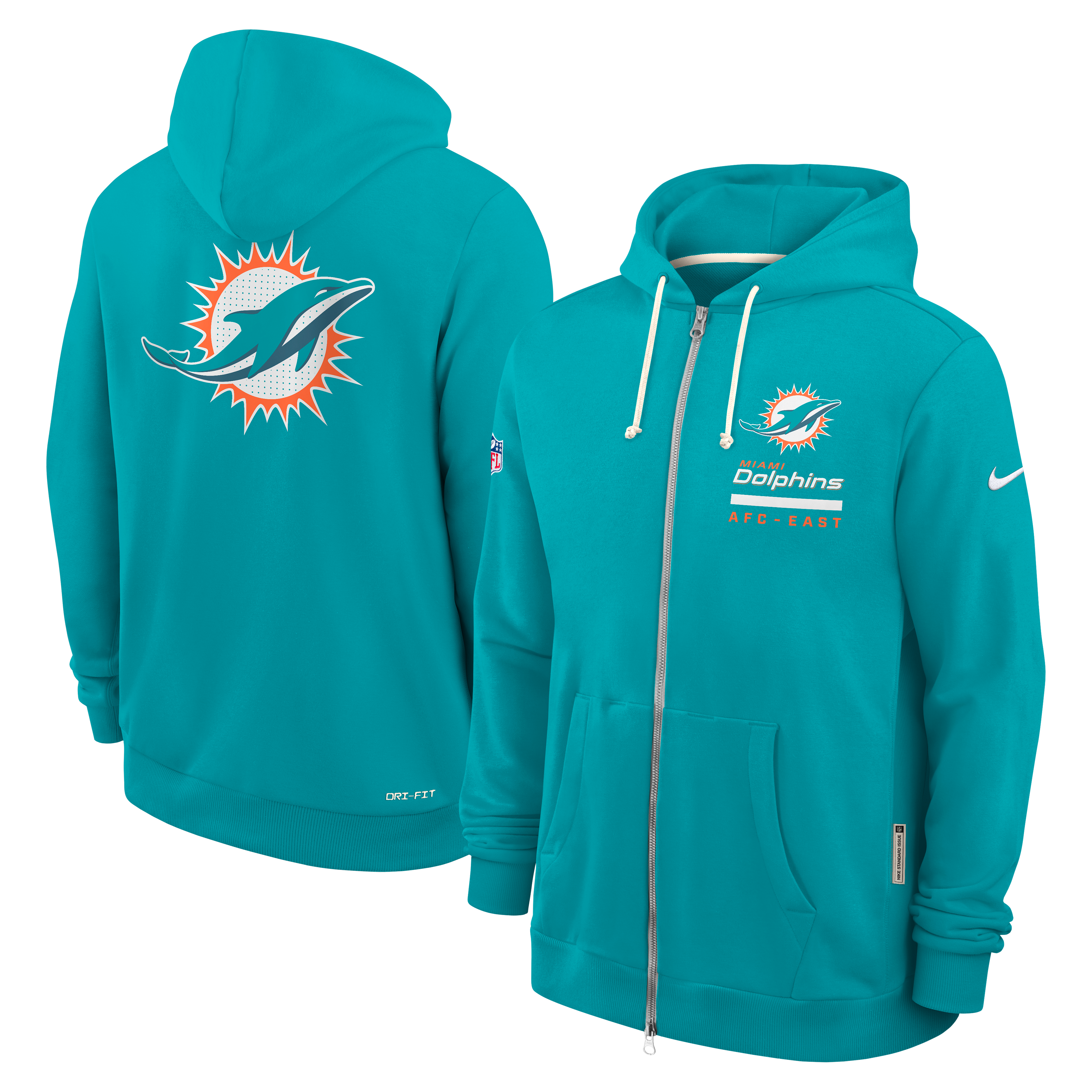 Sudadera Nike 25 SideLine FZ Dolphins