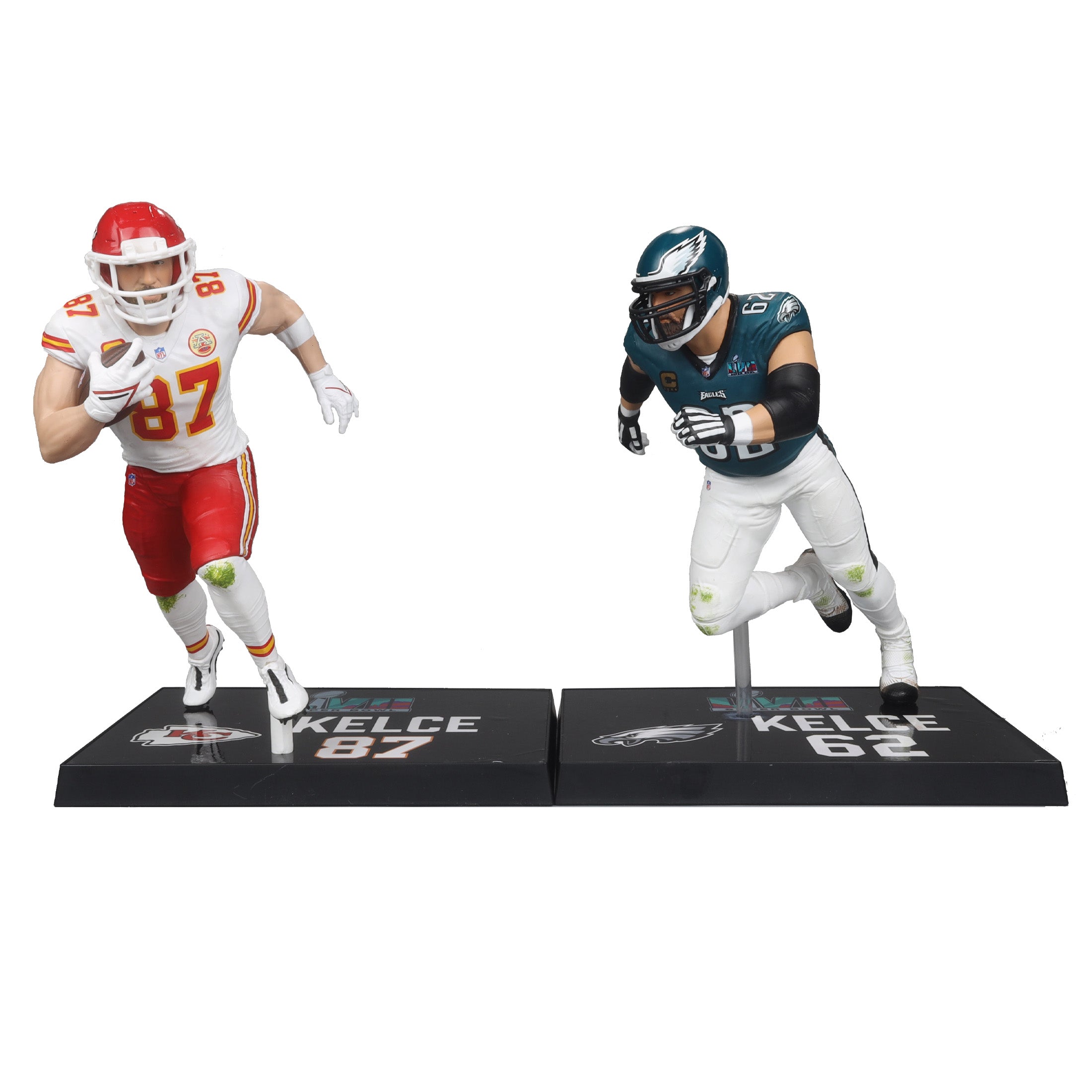 Figura McFarlane Legacy NFL Chiefs & Eagles Kelces SB57