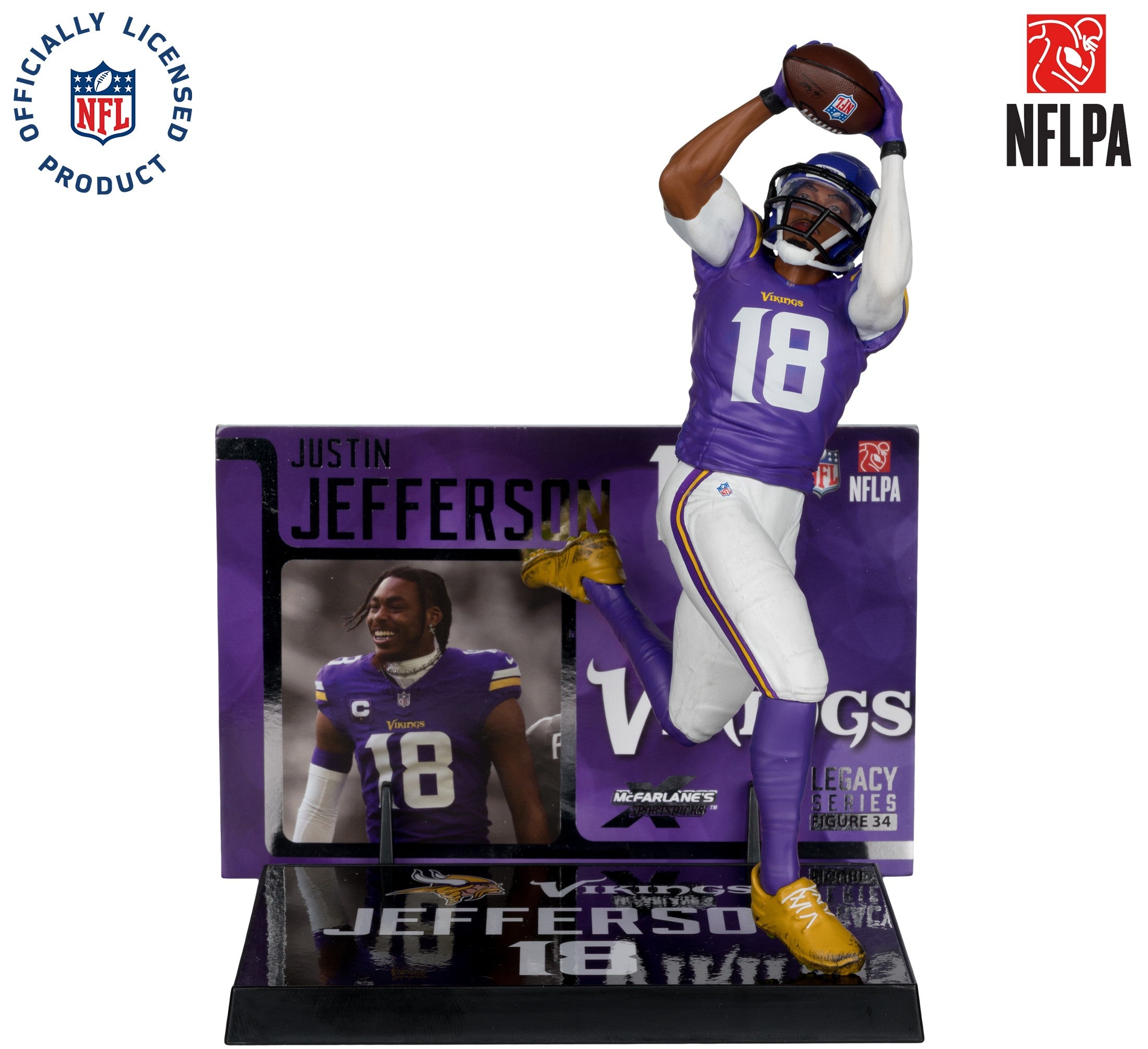 Figura Coleccionable NFL McFarlanes Vikings Justin Jefferson - NERIAS DEPORTES