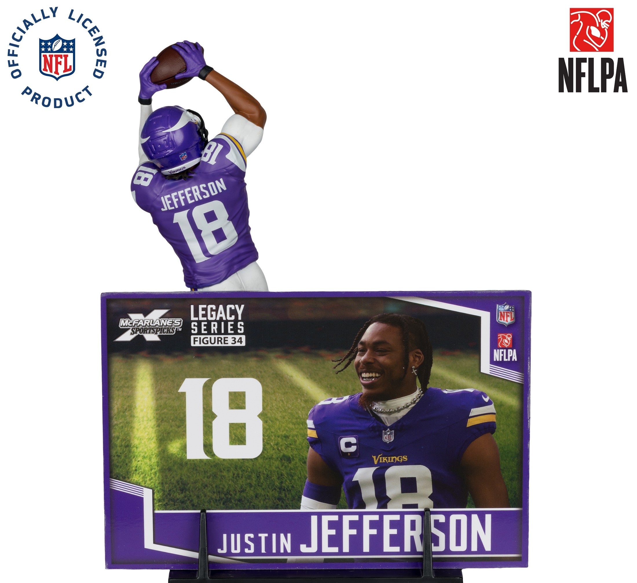 Figura Coleccionable NFL McFarlanes Vikings Justin Jefferson - NERIAS DEPORTES