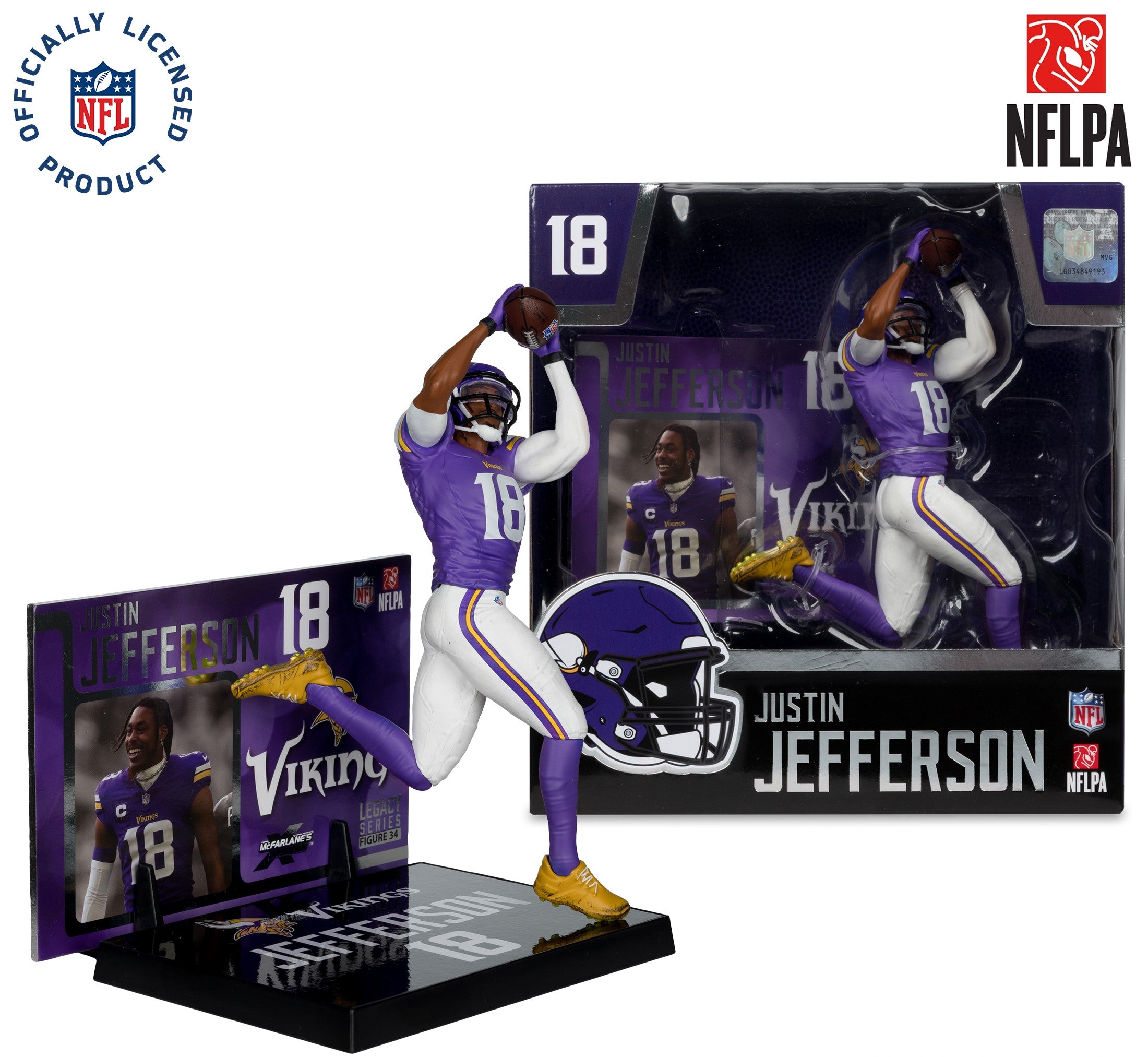 Figura Coleccionable NFL McFarlanes Vikings Justin Jefferson - NERIAS DEPORTES